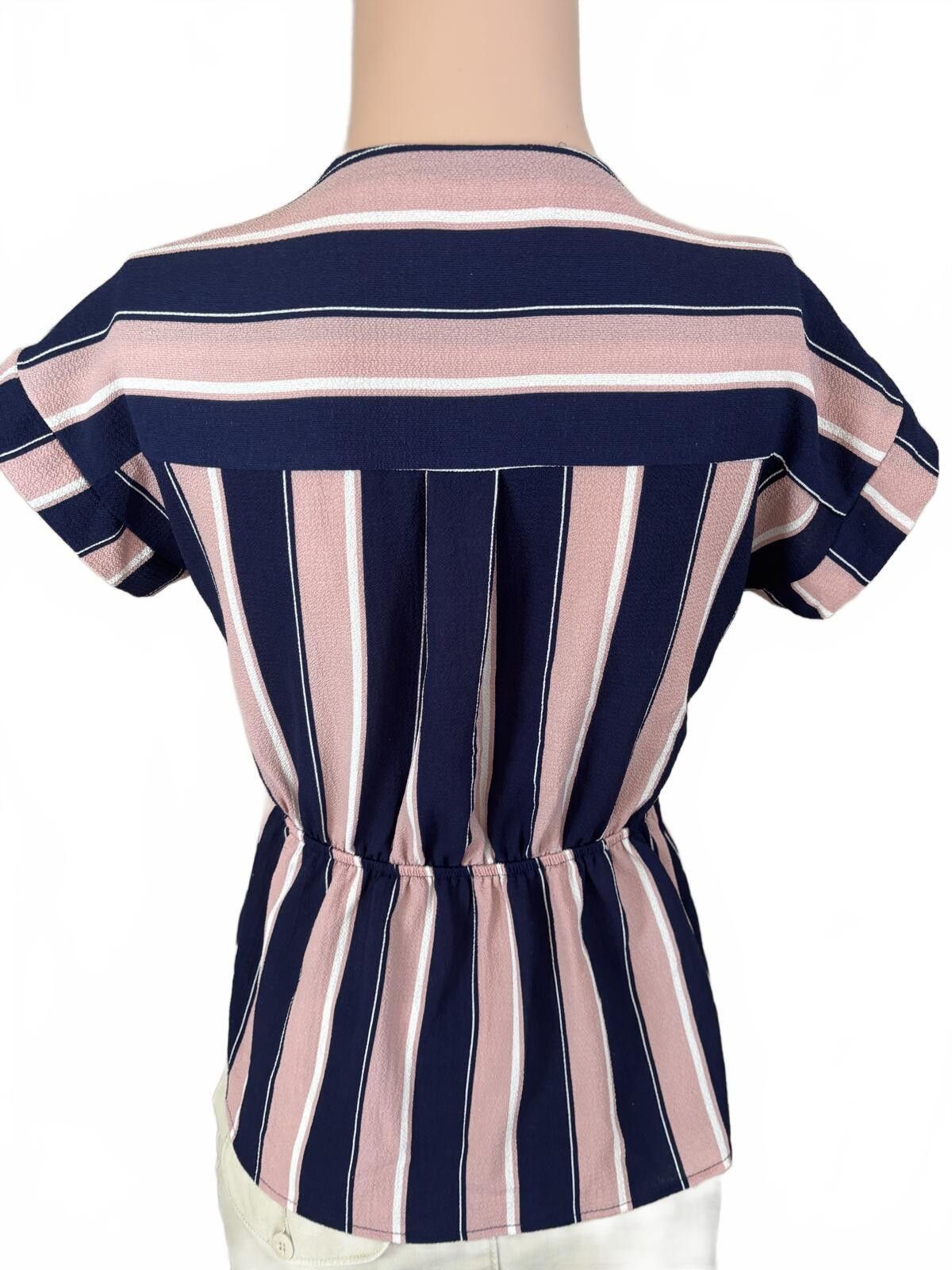 Other Monteau Boho Western Stripe Peplum Top Meduim Size M / US 6-8 / IT 42-44 - 5 Thumbnail