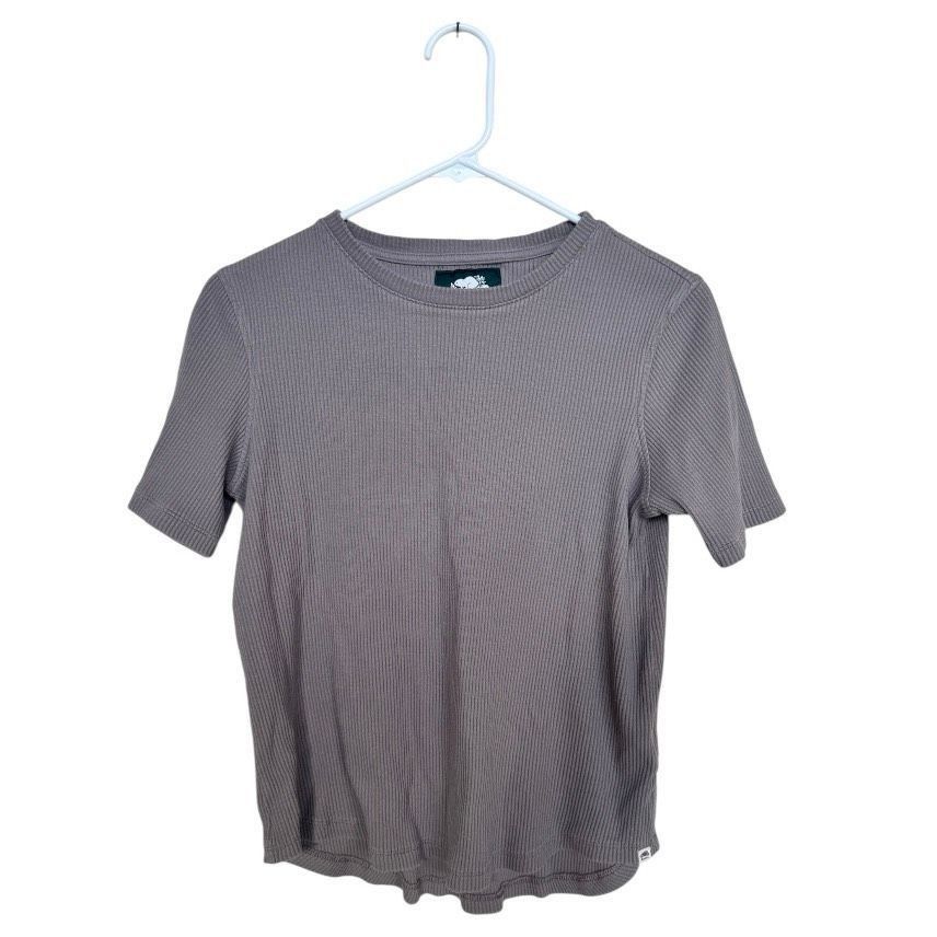 Roots Roots Ribbed Short Sleeve Knit Top – Size S/P Size S / US 4 / IT 40 - 2 Thumbnail