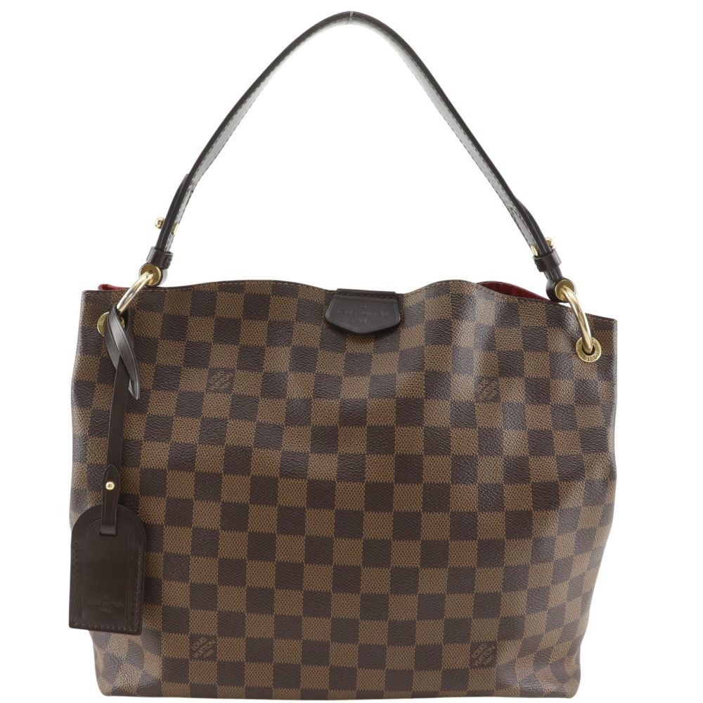 Louis Vuitton Louis Vuitton Louis Vuitton Graceful PM Damier Shoulder Bag Textile Shoulder Bag N44044 DUTY FREE for USA Size ONE SIZE - 1 Thumbnail