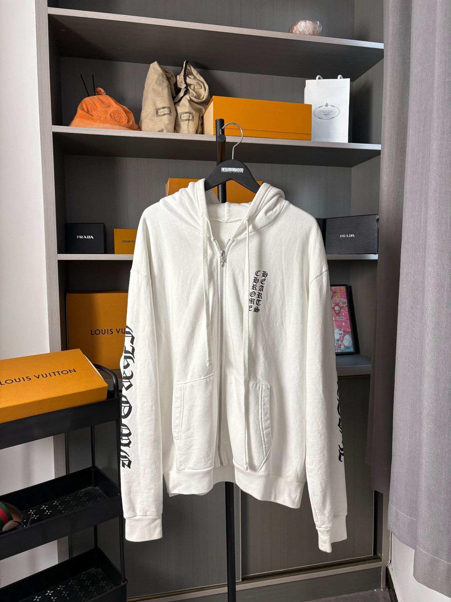 Chrome Hearts Chrome Hearts White Hoodie S Men Size US S / EU 44-46 / 1 - 1 Thumbnail