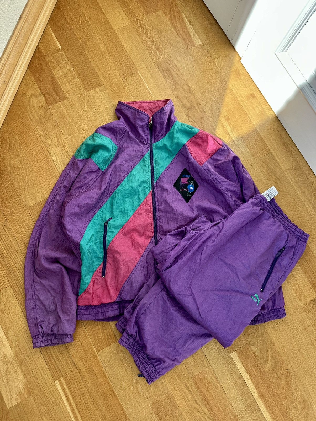 Puma Vintage Puma 90’s Tracksuit Jacket x Pants Made in Korea Size US M / EU 48-50 / 2 - 3 Thumbnail