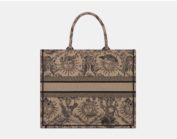 Dior o1w1db10225 Size: OS / M1286ZEC Tote Bag in Beige & Black Size ONE SIZE - 3 Thumbnail