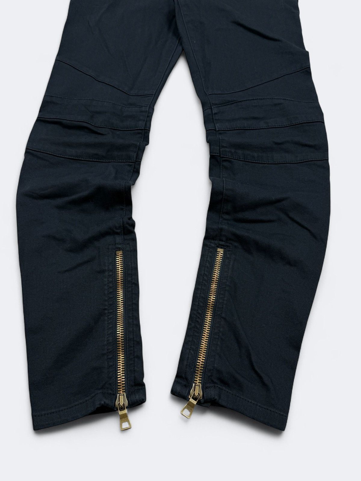 Balmain Balmain Navy Biker Jeans Pants Size 26" / US 2 / IT 38 - 3 Thumbnail