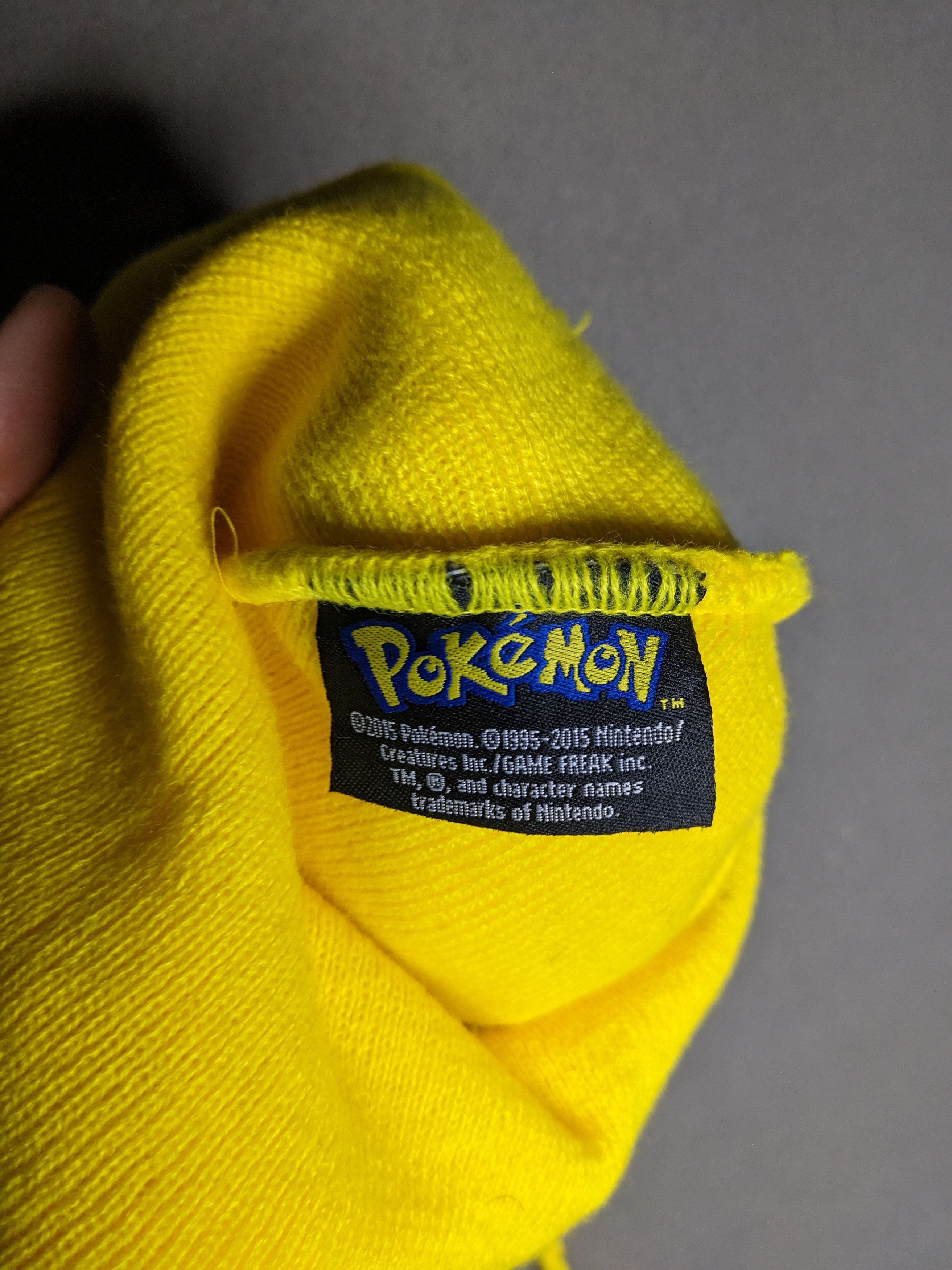 Pokemon Pokemon Pikachu Beanie Laplander Hat Ears Pokeball Tassles Size ONE SIZE - 10 Thumbnail