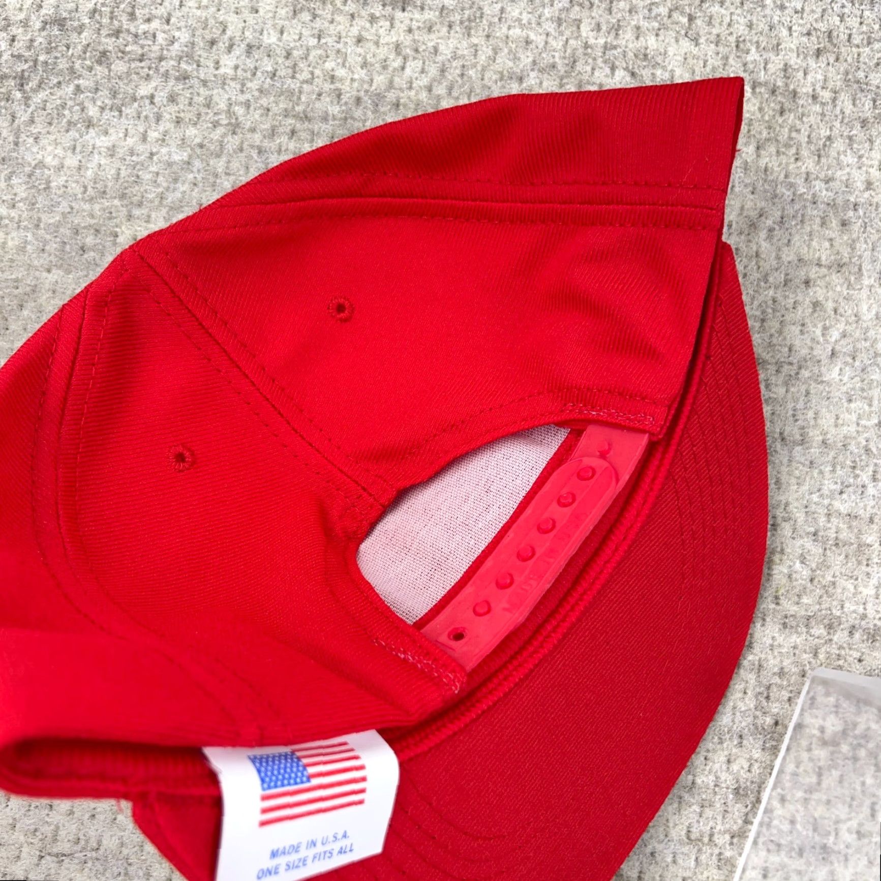 Vintage VINTAGE United States Marine Corps Hat Cap Snapback USA USMC Semper Fi Veteran Red Cotton/Poly Knit Logo Adjustable Snapback Mens 90s Retro USMC Hat Size ONE SIZE - 5 Thumbnail
