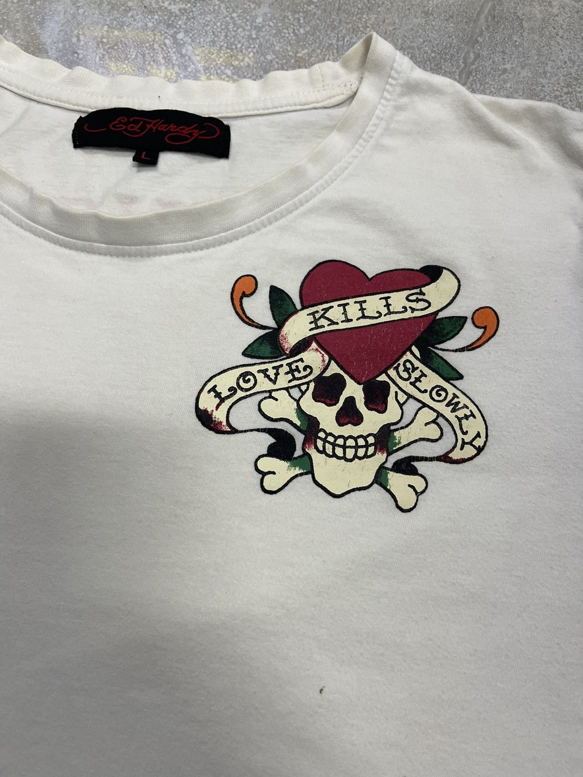 Ed Hardy × Japanese Brand × Seditionaries VINTAGE ED HARDY SPELLOUT VERY RARE Size US L / EU 52-54 / 3 - 3 Thumbnail