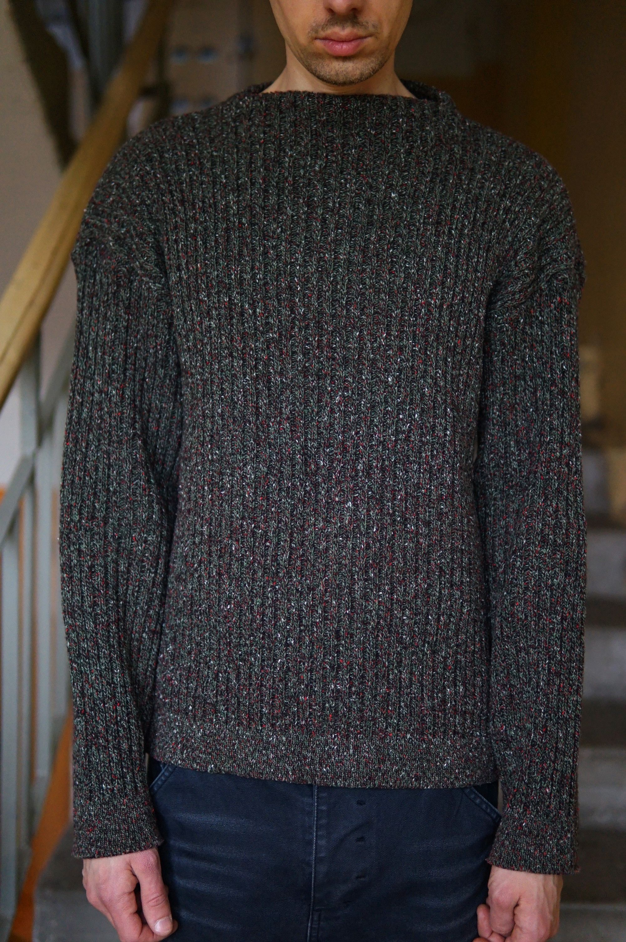 image of Archival Clothing x C P Company Archive C.p Company Sweater 1980 Very in Khaki Green (Size Medium)
