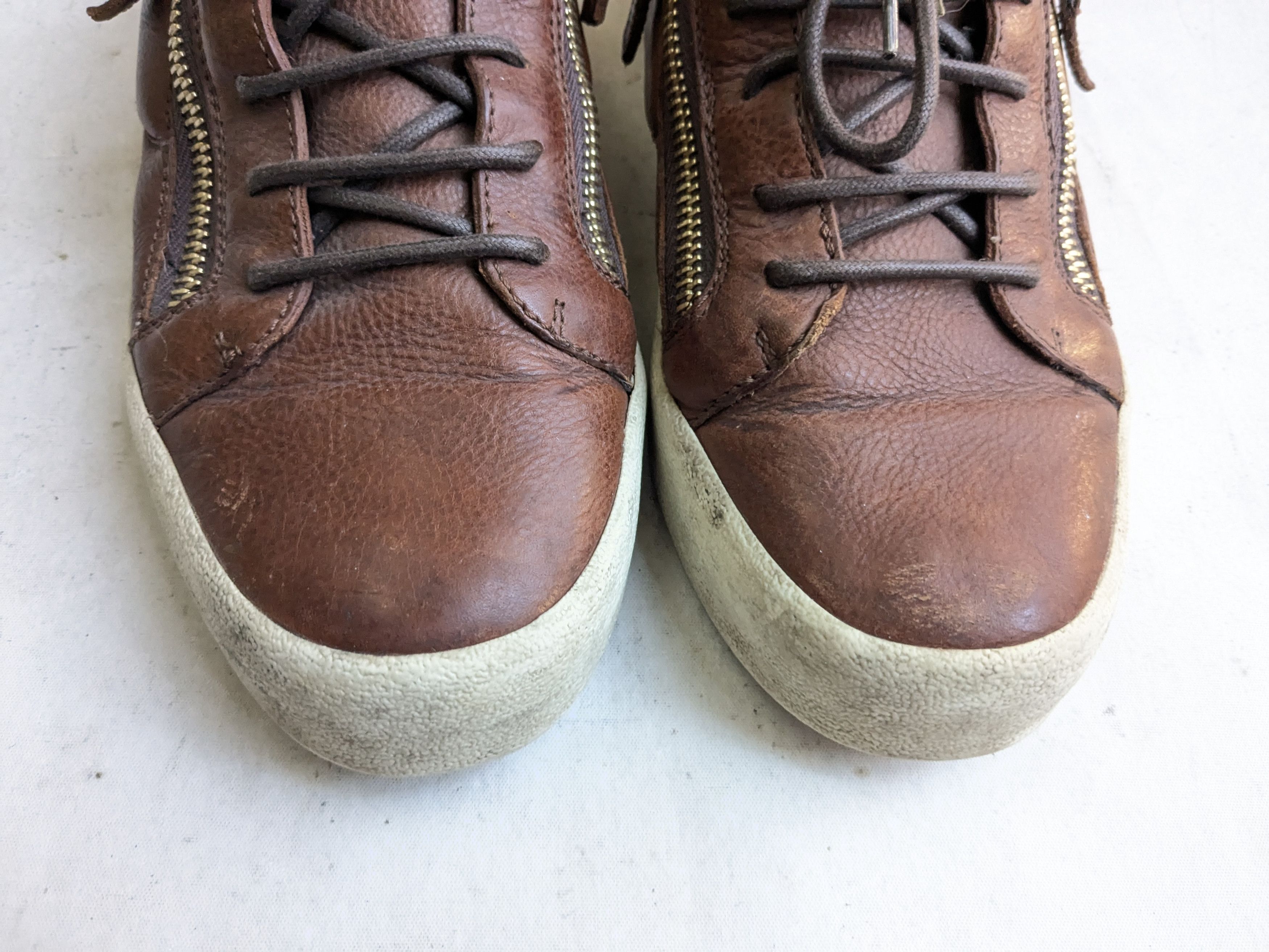 Giuseppe Zanotti Giuseppe Zanotti Sneakers Brown 9.5 42.5 Size US 9.5 / EU 42-43 - 4 Thumbnail