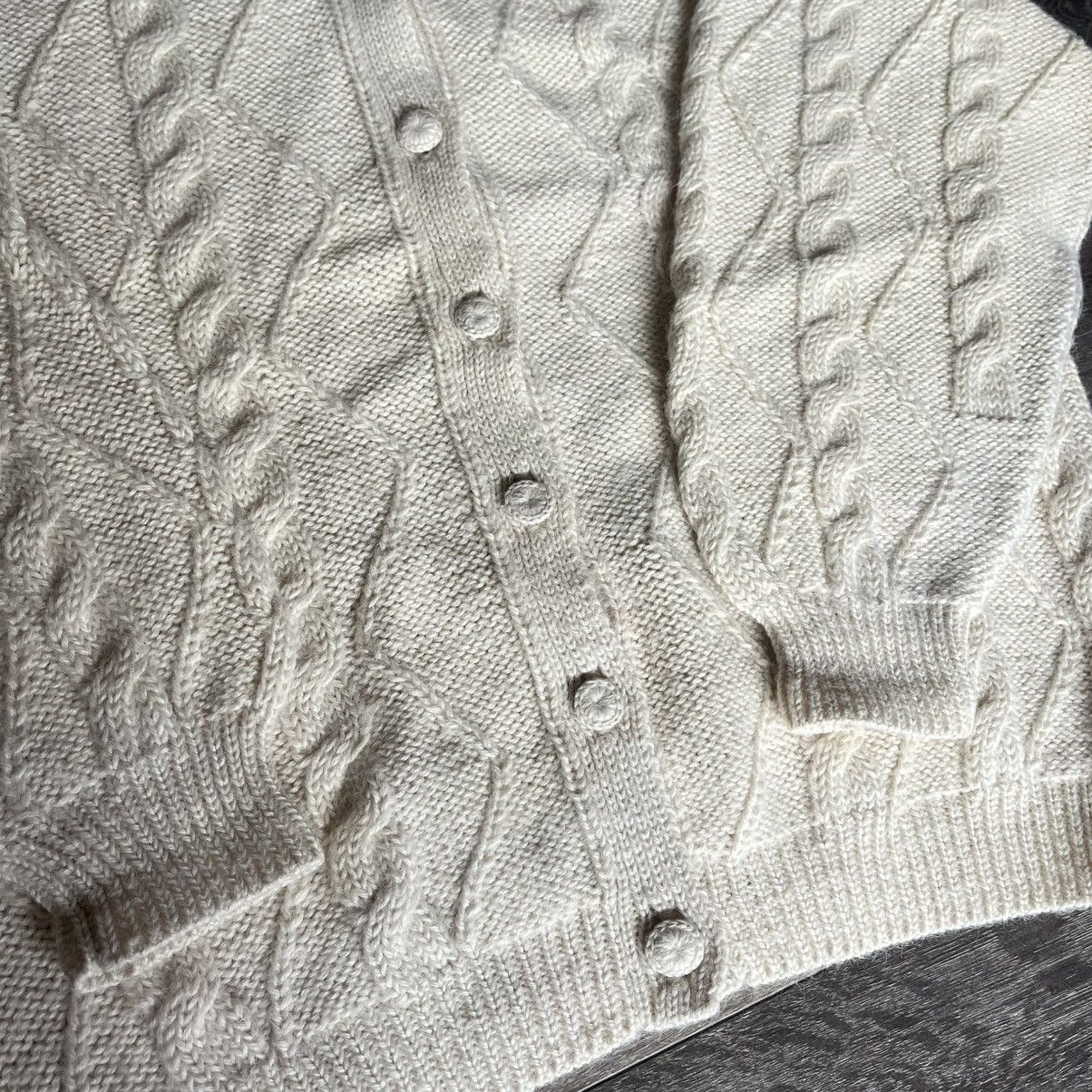 Vintage Vintage Los Andes Alpaca Wool Rope Handicraft Button Sweater Size US L / EU 52-54 / 3 - 4 Thumbnail