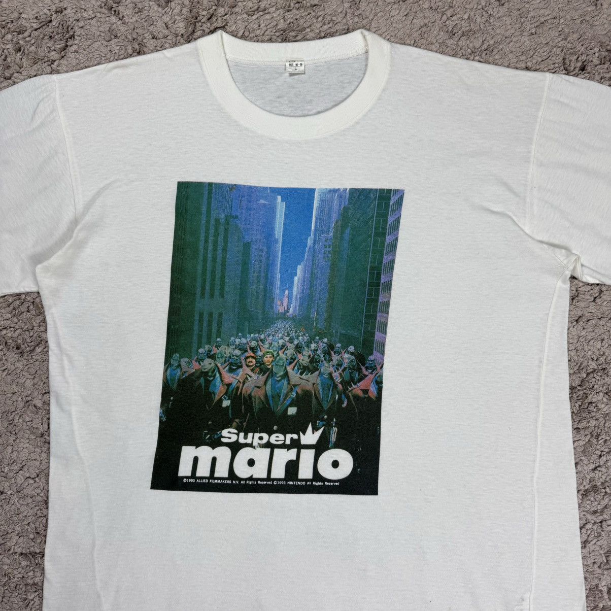Nintendo × Vintage Vintage Super Mario Movie by Nintendo Promo T-shirt Size US L / EU 52-54 / 3 - 5 Thumbnail
