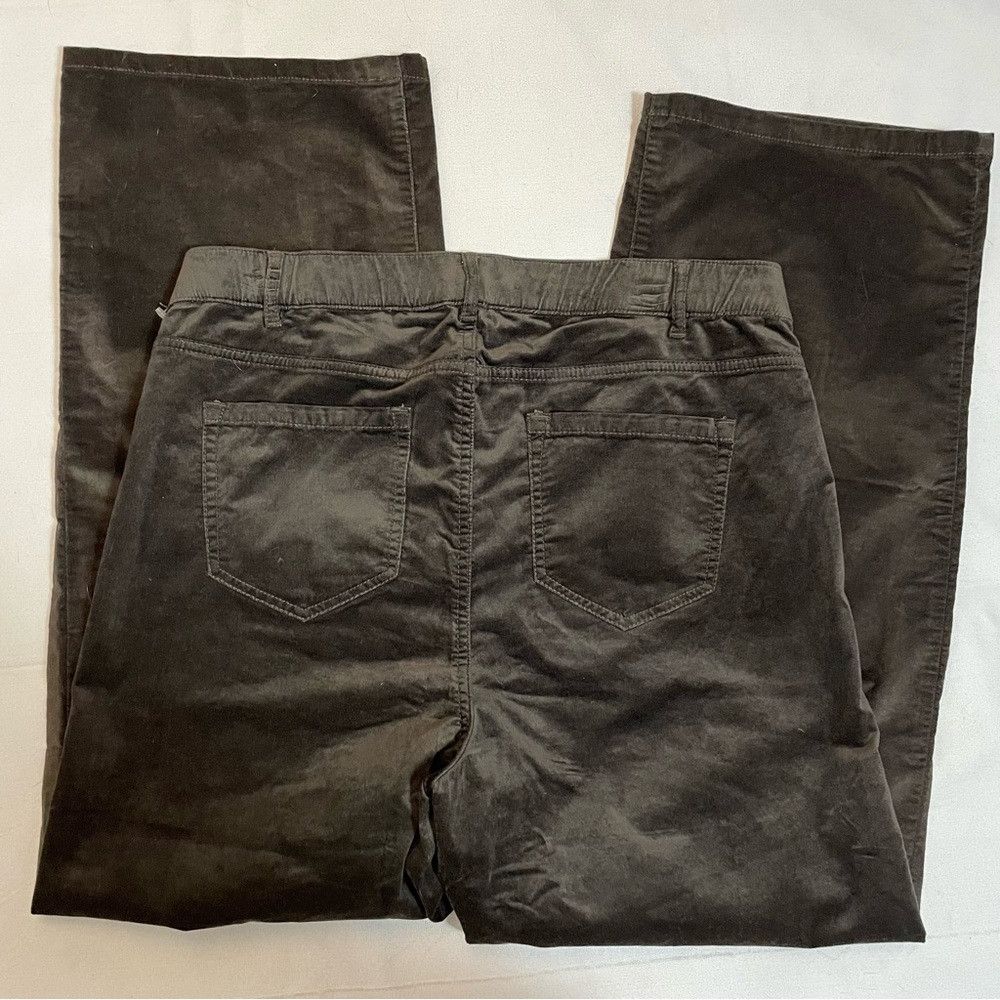 J. Jill New J. Jill Velvet Straight Leg Cotton Brown Pants Size 16 Size 38" / US 16 / IT 52 - 2 Thumbnail