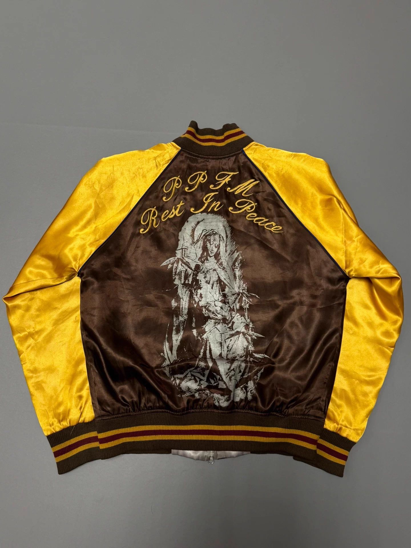 PPFM PPFM Mary Leaf Skull Brown & Gold Yokosuka Longsleeve Jkt Size US M / EU 48-50 / 2 - 3 Thumbnail