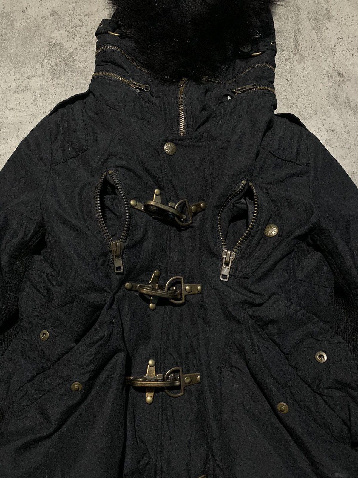 If Six Was Nine SLY JAPAN multi zipper convertible punk raccoon fur jacket Size US S / EU 44-46 / 1 - 4 Thumbnail