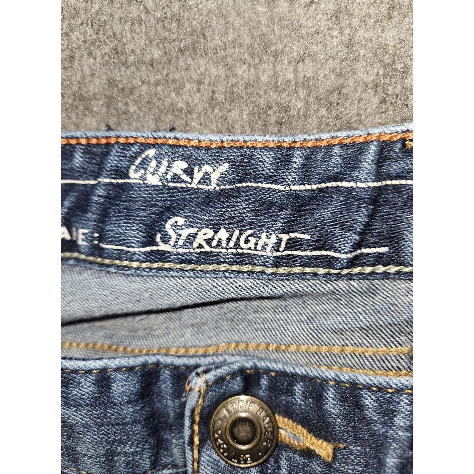 Eddie Bauer VINTAGE Eddie Bauer Jeans Womens 8 Blue Low Rise Curvy Straight Denim Casual Pants Size 30" / US 8 / IT 44 - 3 Thumbnail