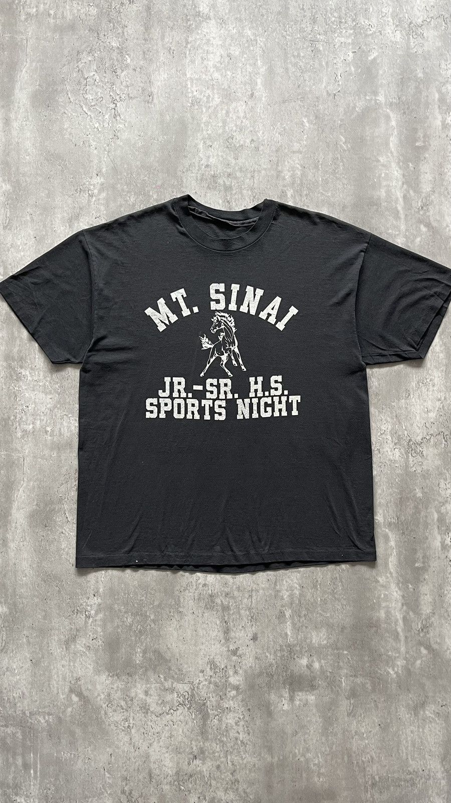 Band Tees × Vintage VINTAGE 1980S MT.SINAI JR-SR HS SPORTS NIGHT TEE Size US XL / EU 56 / 4 - 1 Thumbnail