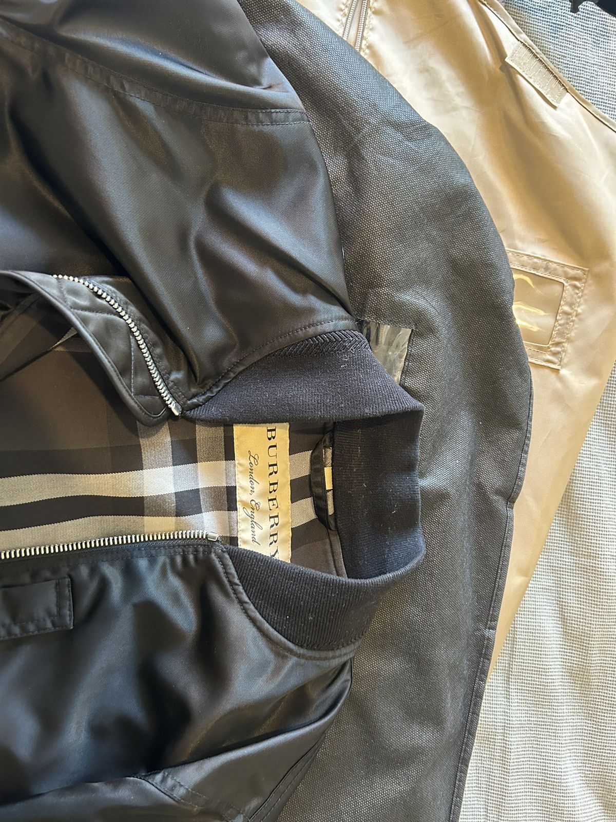 Burberry Burberry Check Lined Bomber Jacket, Style 4044800, Size 67B Size US L / EU 52-54 / 3 - 11 Thumbnail