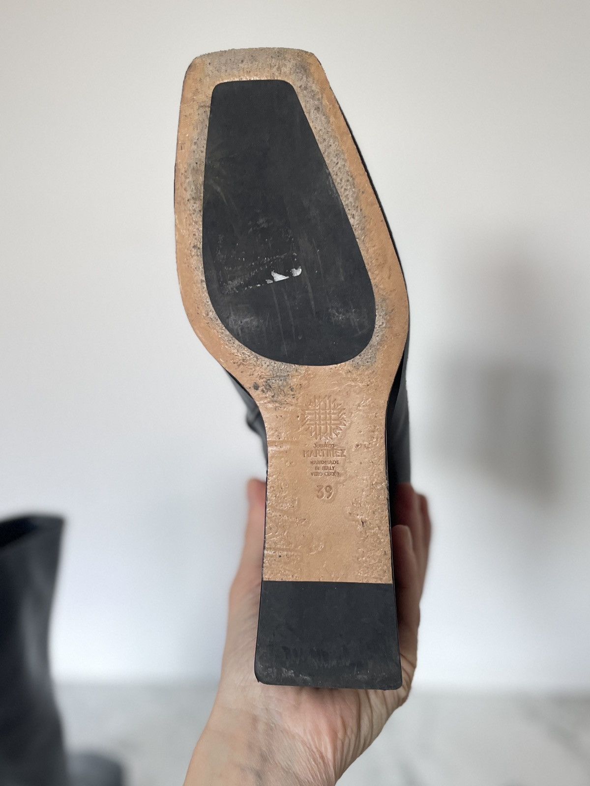 Other Souliers Martinez Leather Boots | Square Toe | Size 39 Size US 8.5 / IT 38.5 - 12 Thumbnail
