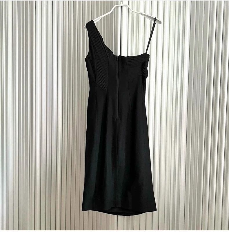 Helmut Lang HELMUT LANG size8 A woolen black dress Size M / US 6-8 / IT 42-44 - 2 Thumbnail