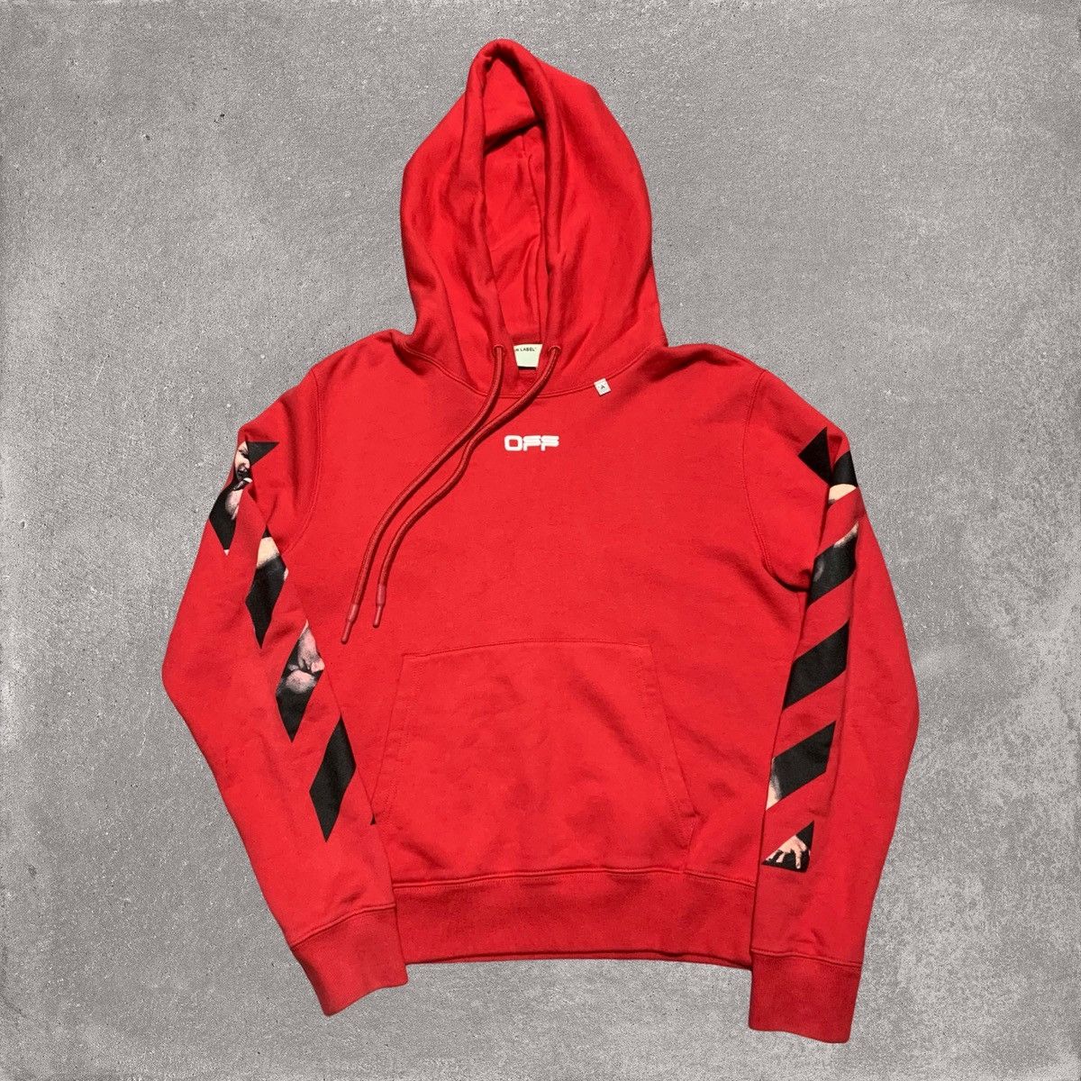 Off-White Off White Small Caravaggio Arrows Red Hoodie Virgil Abloh Size US S / EU 44-46 / 1 - 2 Thumbnail