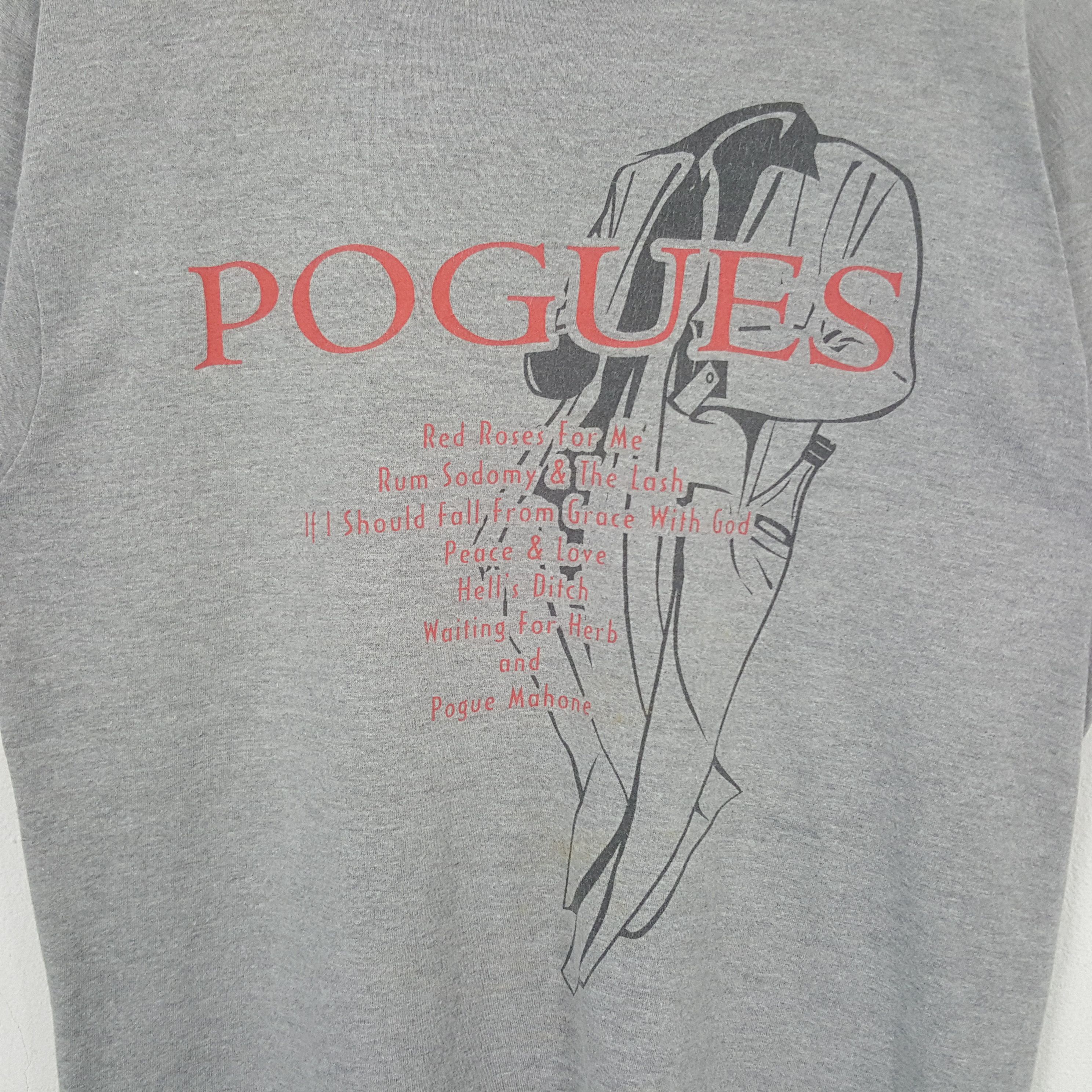 Band Tees Vintage The Pogues English Punk Band Tshirt RR25 Size US L / EU 52-54 / 3 - 2 Thumbnail
