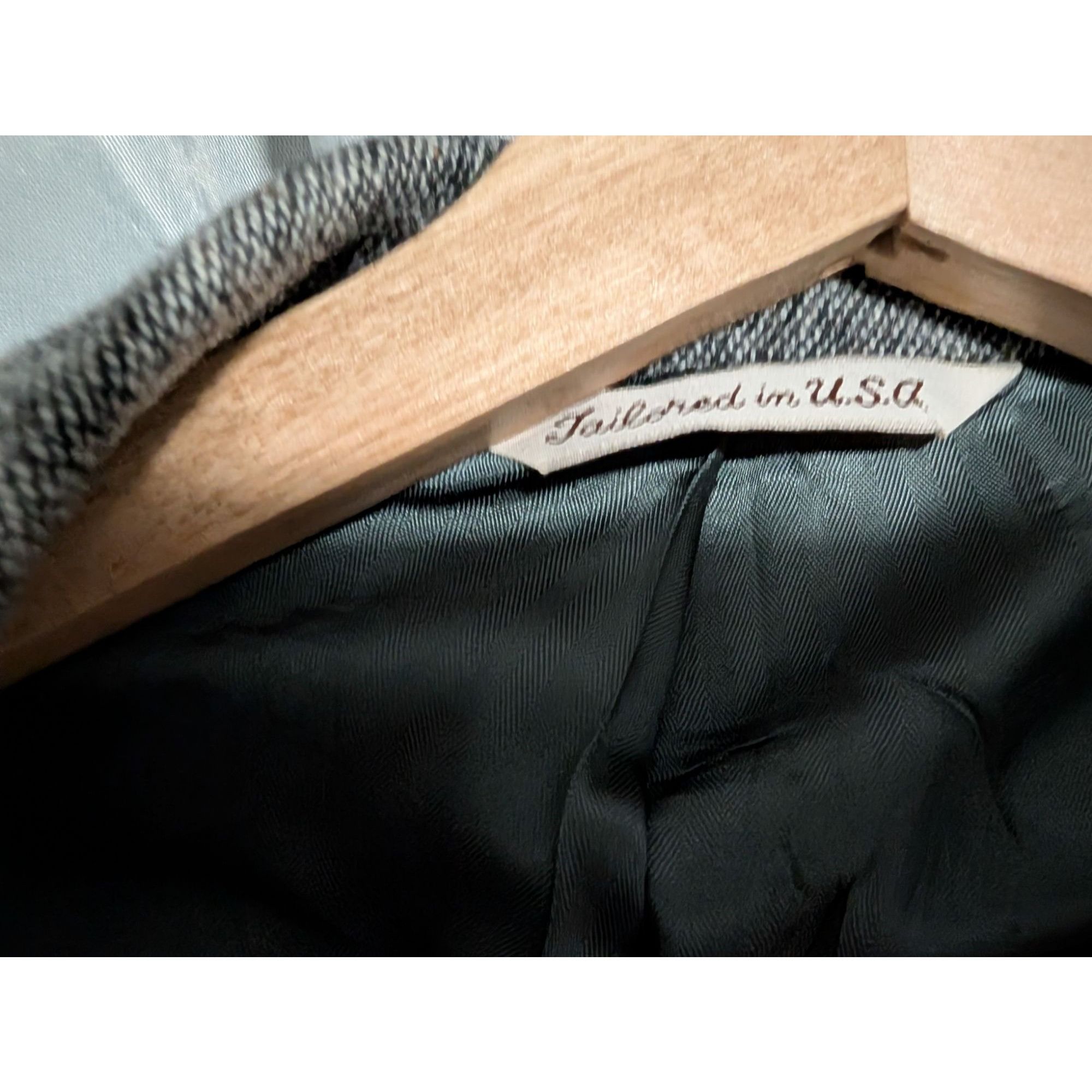 Stafford Vintage Stafford Wool Gray Blazer Elbow Patches Men Size 50R Size 50R - 7 Thumbnail