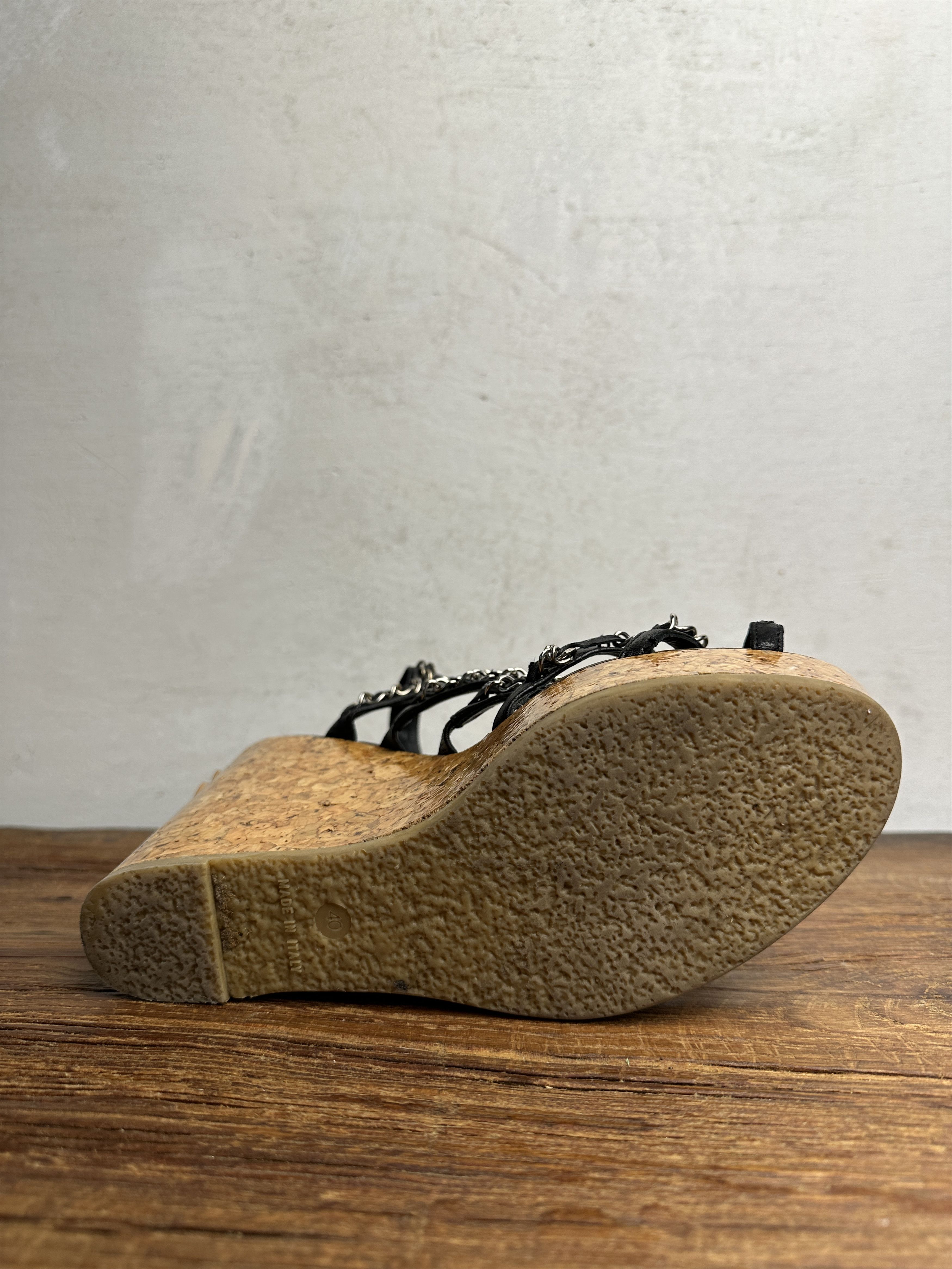 Chanel Chanel Chain Wedge sole Sandals Size US 9 / IT 39 - 5 Thumbnail