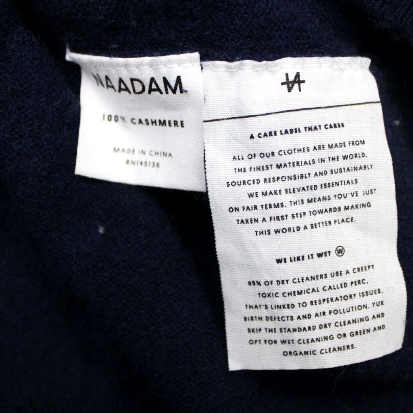 NAADAM Naadam Mens XS Blue 100% Cashmere V-Neck Long Sleeve Pullover Sweater Size US XS / EU 42 / 0 - 6 Thumbnail