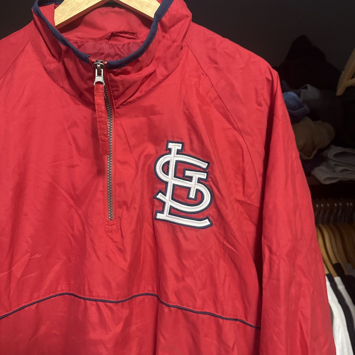 Majestic Vintage Y2K Majestic St. Louis Cardinals Quarter Pullover L Size US L / EU 52-54 / 3 - 2 Thumbnail
