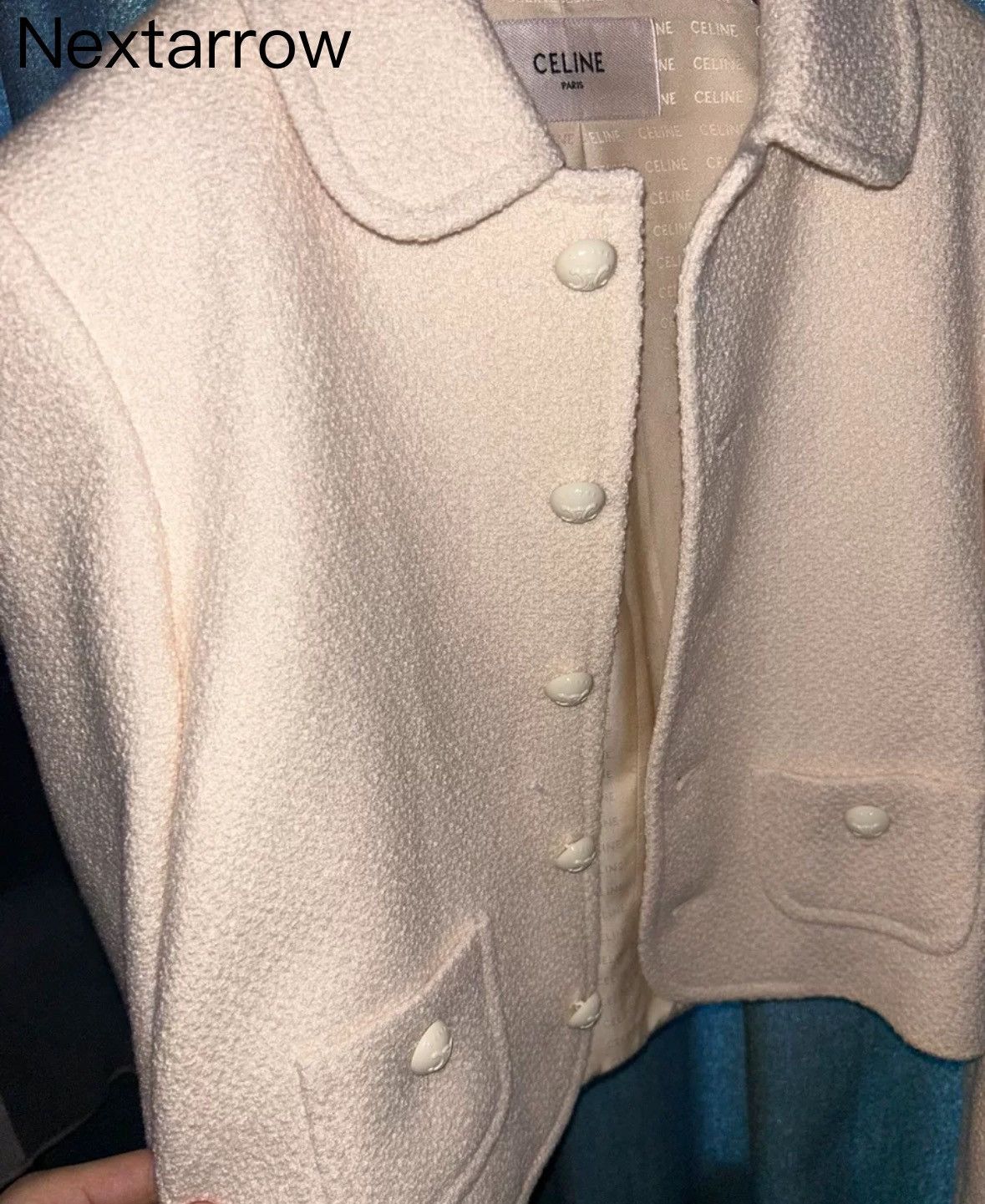 Celine Celine 24FW runway style white double pocket jacket Size US S / EU 44-46 / 1 - 2 Thumbnail