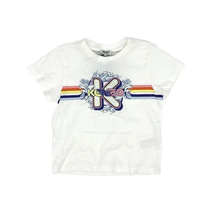 Kenzo KENZO Rainbow Logo Short Sleeve T-shirt for Women -2507 Size S / US 4 / IT 40 - 2 Thumbnail