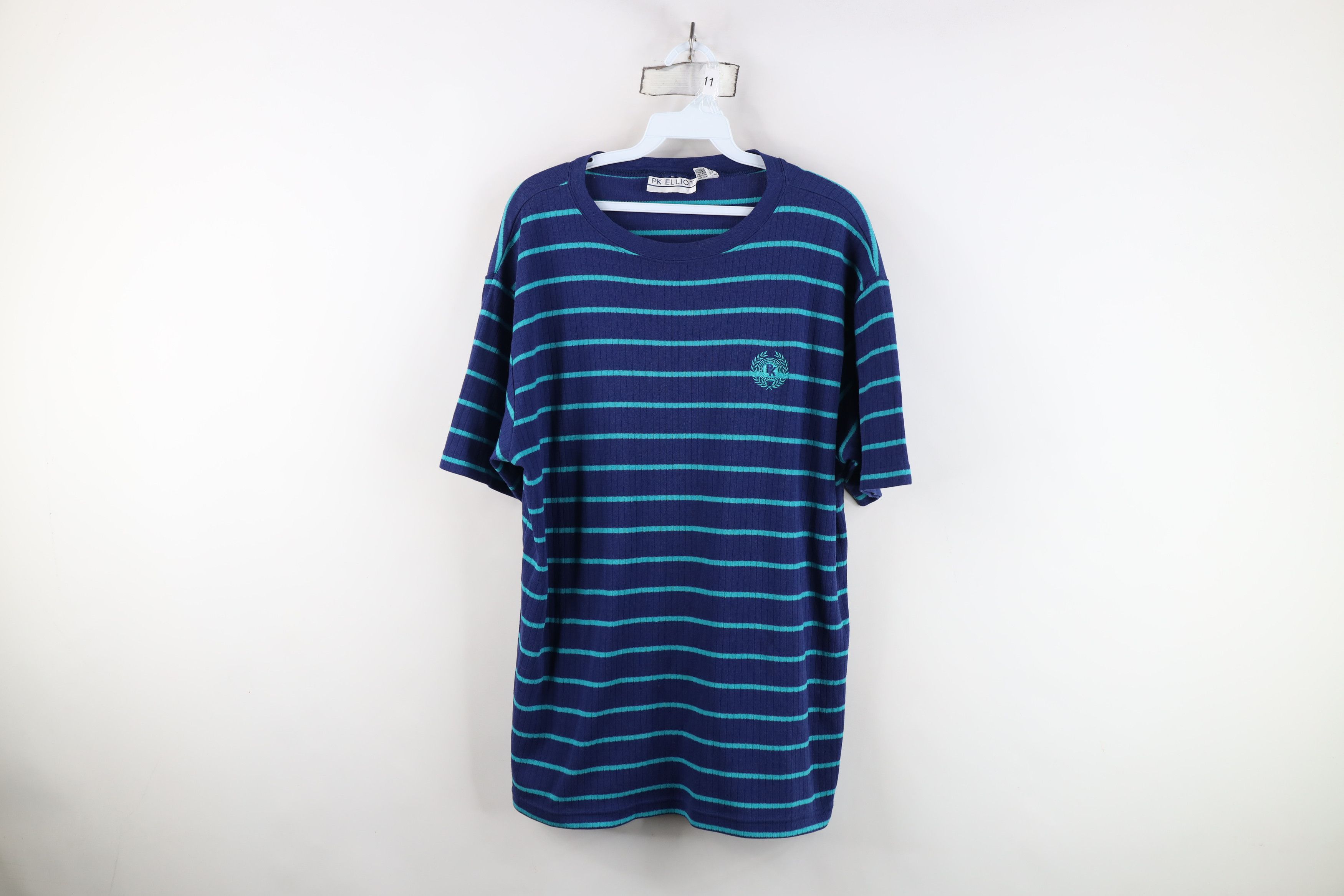 Vintage Vintage 90s Streetwear Ribbed Knit Short Sleeve T-Shirt Size M / US 6-8 / IT 42-44 - 1 Thumbnail