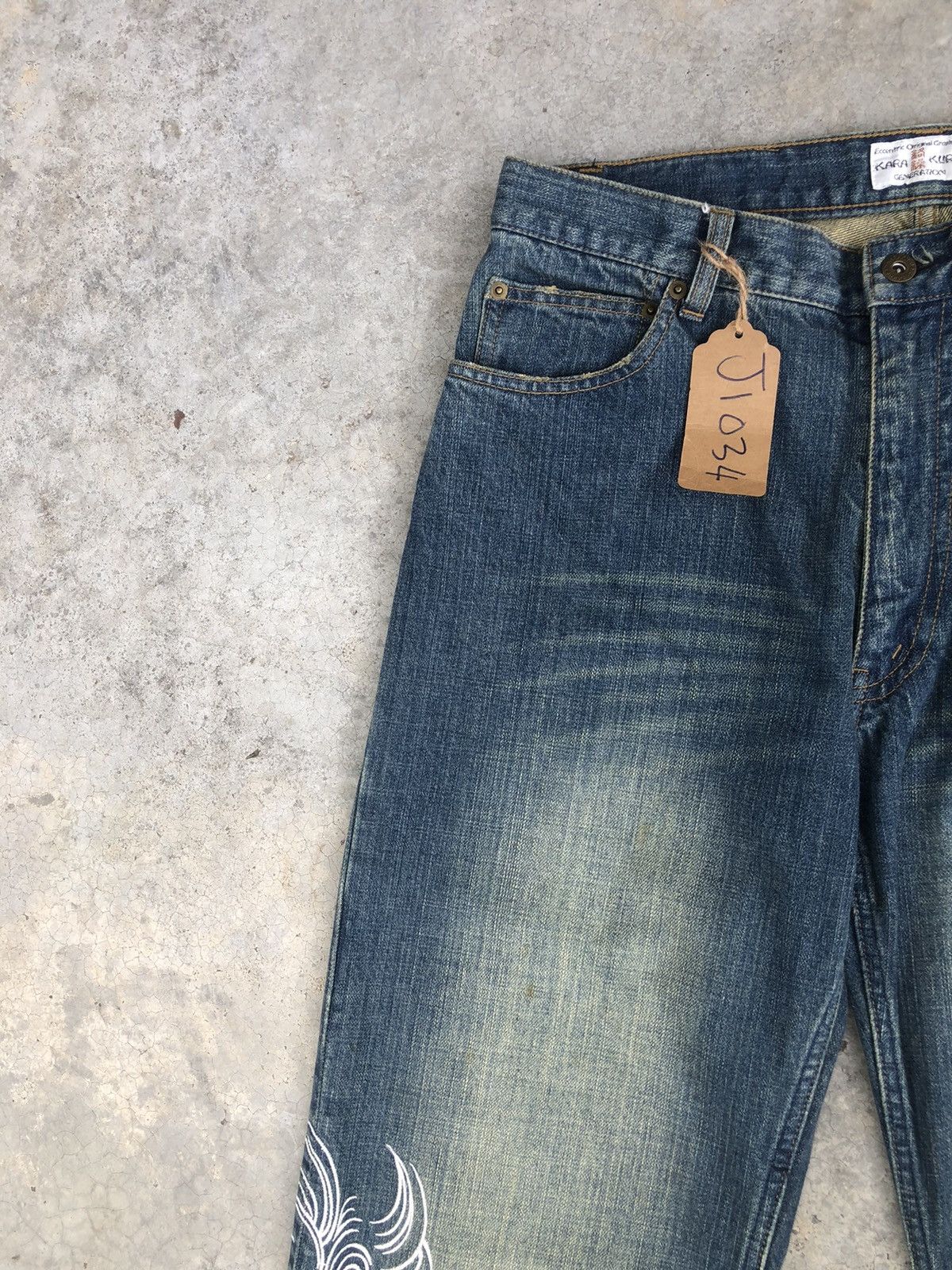 Karakuri Tamashii Karakuri Tamashii Embroidered Jeans Distressed Size US 32 / EU 48 - 4 Thumbnail