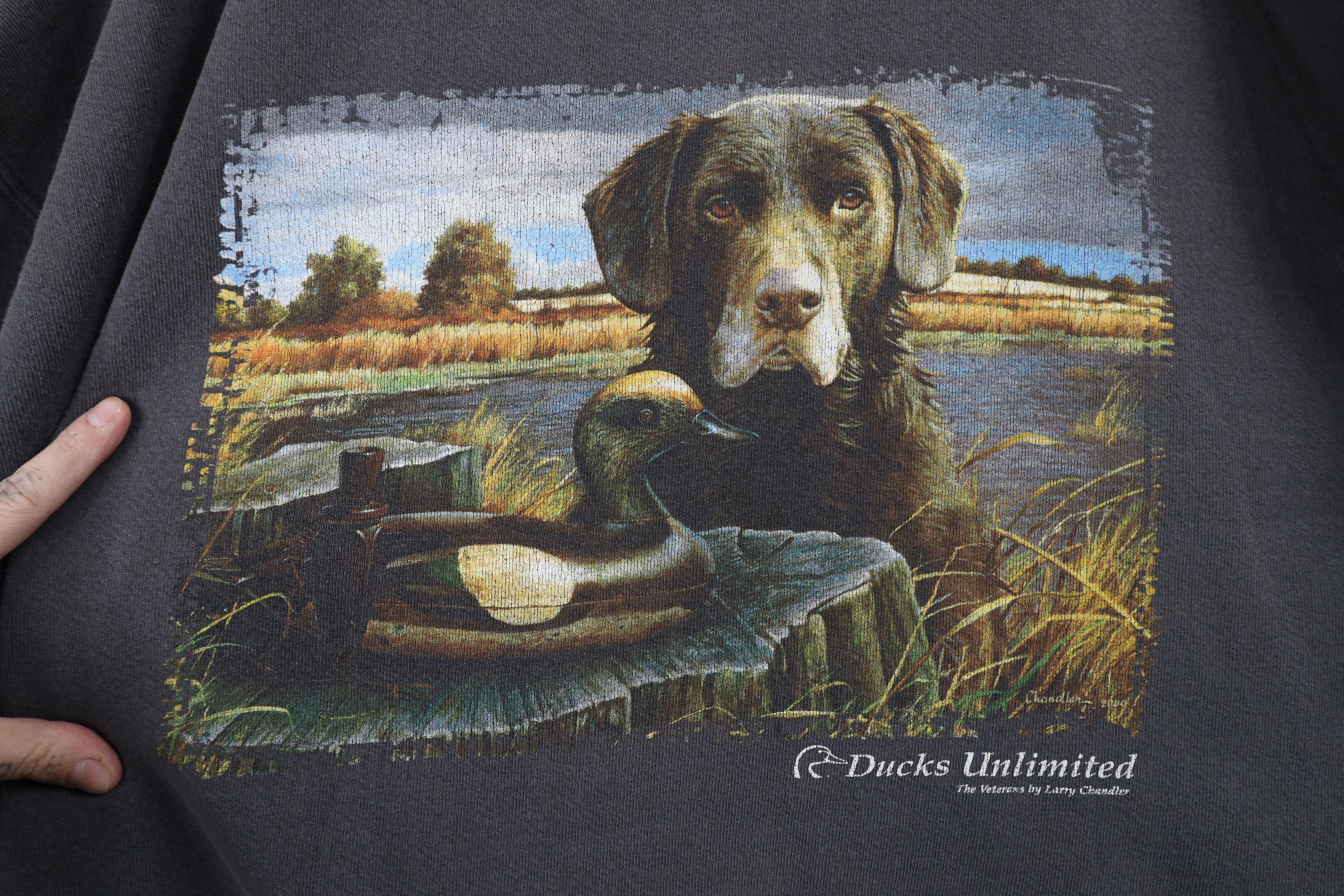 Vintage Vintage 90s Ducks Unlimited Dog Decoy Crewneck Sweatshirt Size US XXL / EU 58 / 5 - 4 Thumbnail