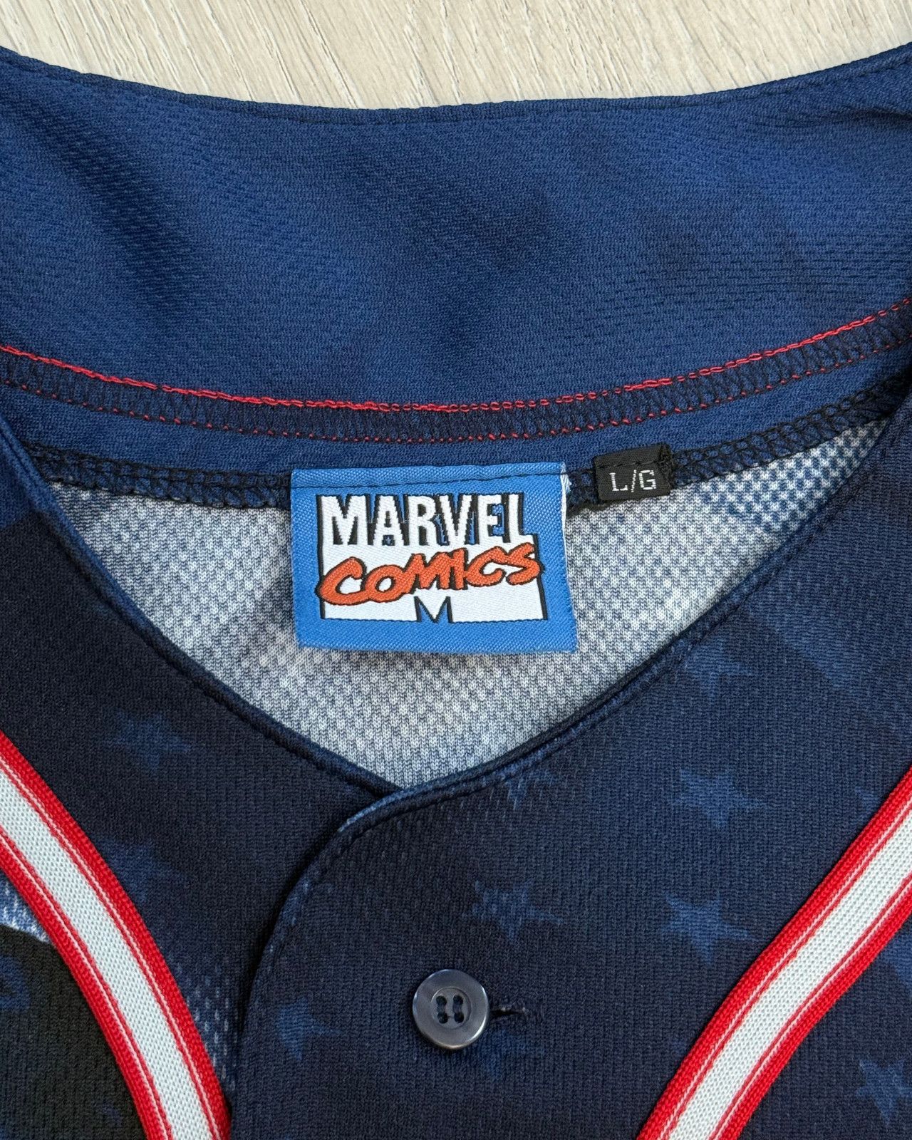 Marvel Comics Vintage 2002 Marvel Comics Captain America Baseball Jersey L Size US L / EU 52-54 / 3 - 11 Thumbnail