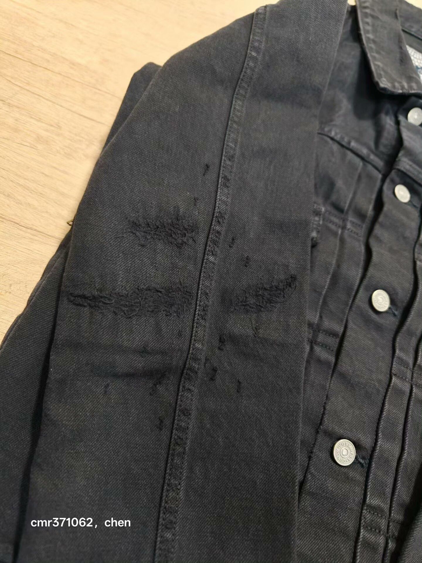 Visvim VISVIM ICT 101 JKT CMYK BLK DMGD Size US M / EU 48-50 / 2 - 3 Thumbnail