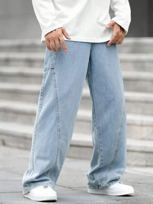 Jean Skate Baggy Denim Jeans Loose fit Size US 32 / EU 48 - 3 Thumbnail