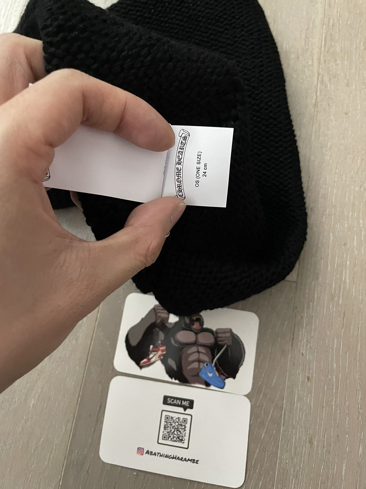 Chrome Hearts Chrome Hearts Cross Knit Stitched Cashmere Beanie Size ONE SIZE - 7 Thumbnail