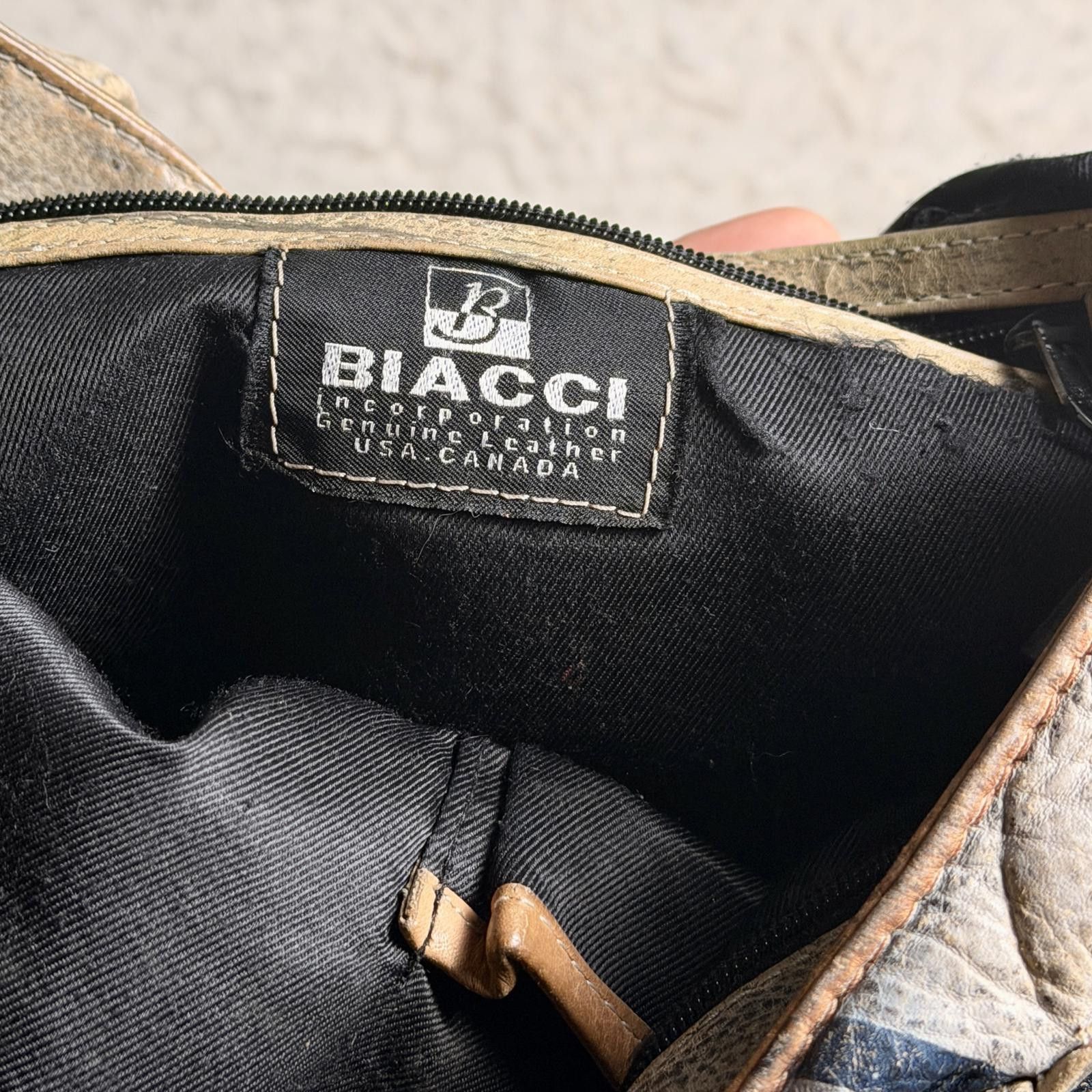 Other Vintage Biacci Hand Painted Genuine Leather Tote Bag Size ONE SIZE - 3 Thumbnail