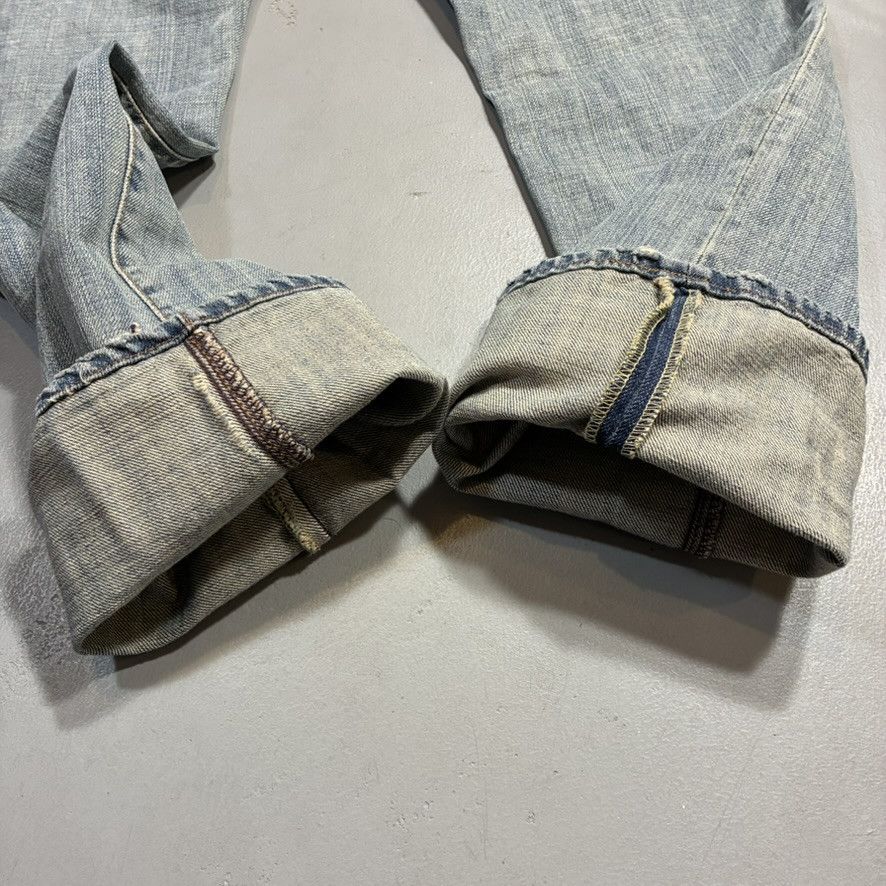 Energie Y2K Energie Distressed Slim Button-Fly Justin Jeans Italy Size US 33 - 8 Thumbnail