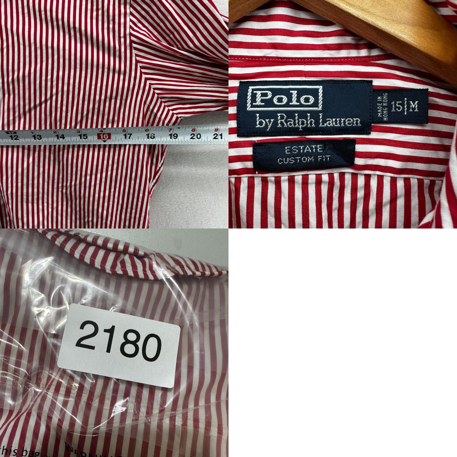 Ralph Lauren Polo By Ralph Lauren Dress Shirt Pink White Striped Custom Fit 15 M Men Shirts / Dress Shirt / Casual Formal Mens Size 40R - 8 Thumbnail