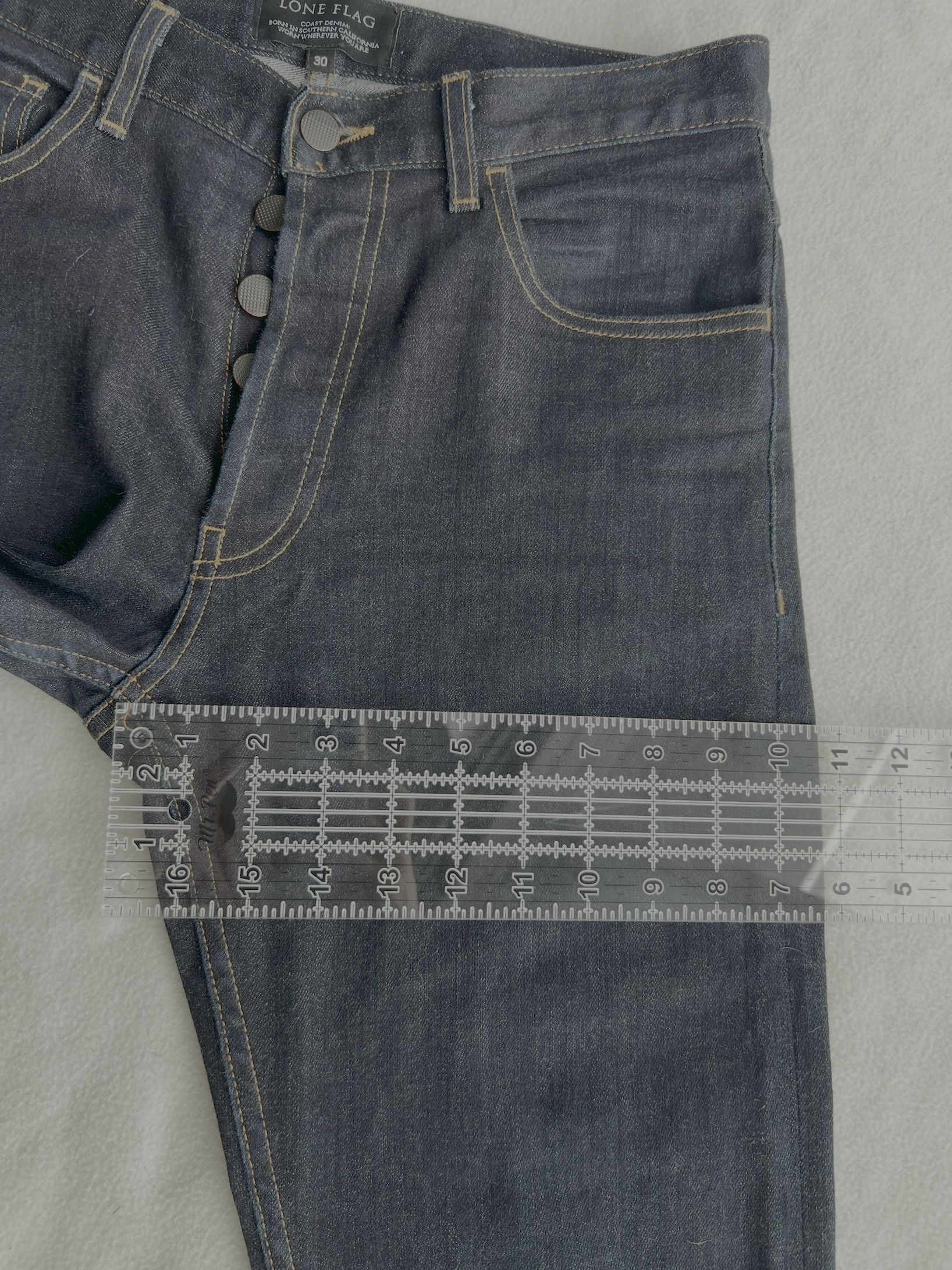Lone Flag Lone Flag - Slim Taper Size 30 Raw Denim Size US 30 / EU 46 - 4 Thumbnail