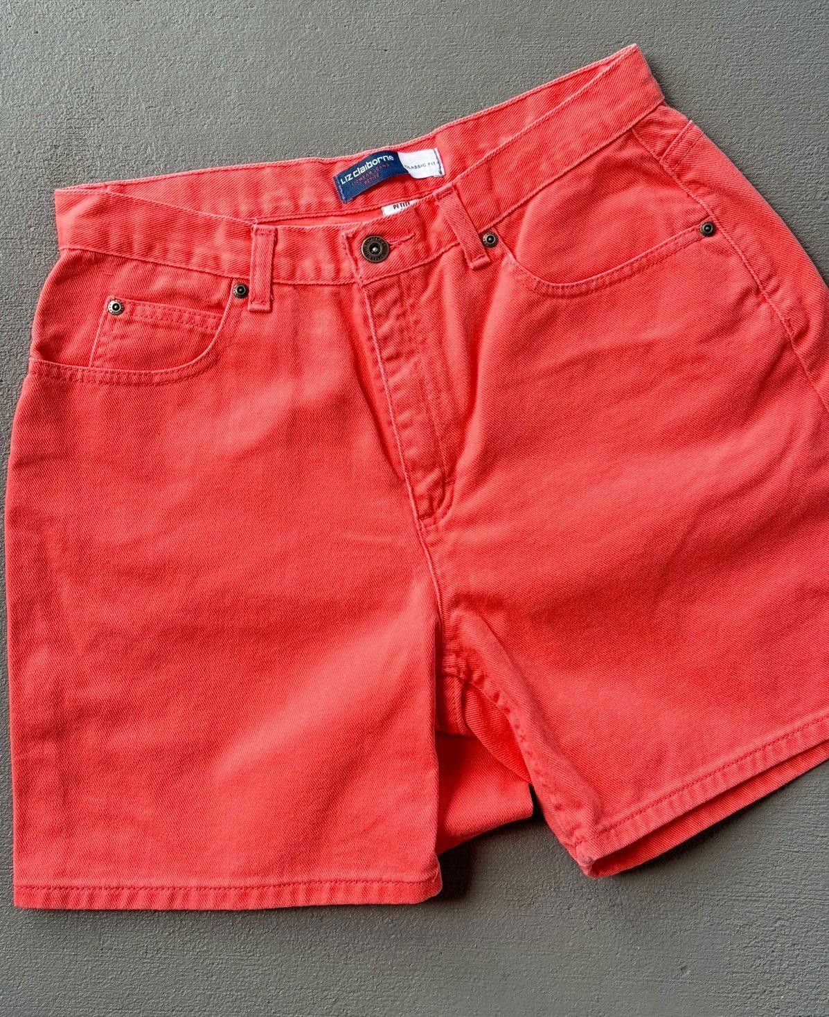 Designer Liz Claiborne Coral Jean Shorts Size 36" / US 14 / IT 50 - 1 Thumbnail