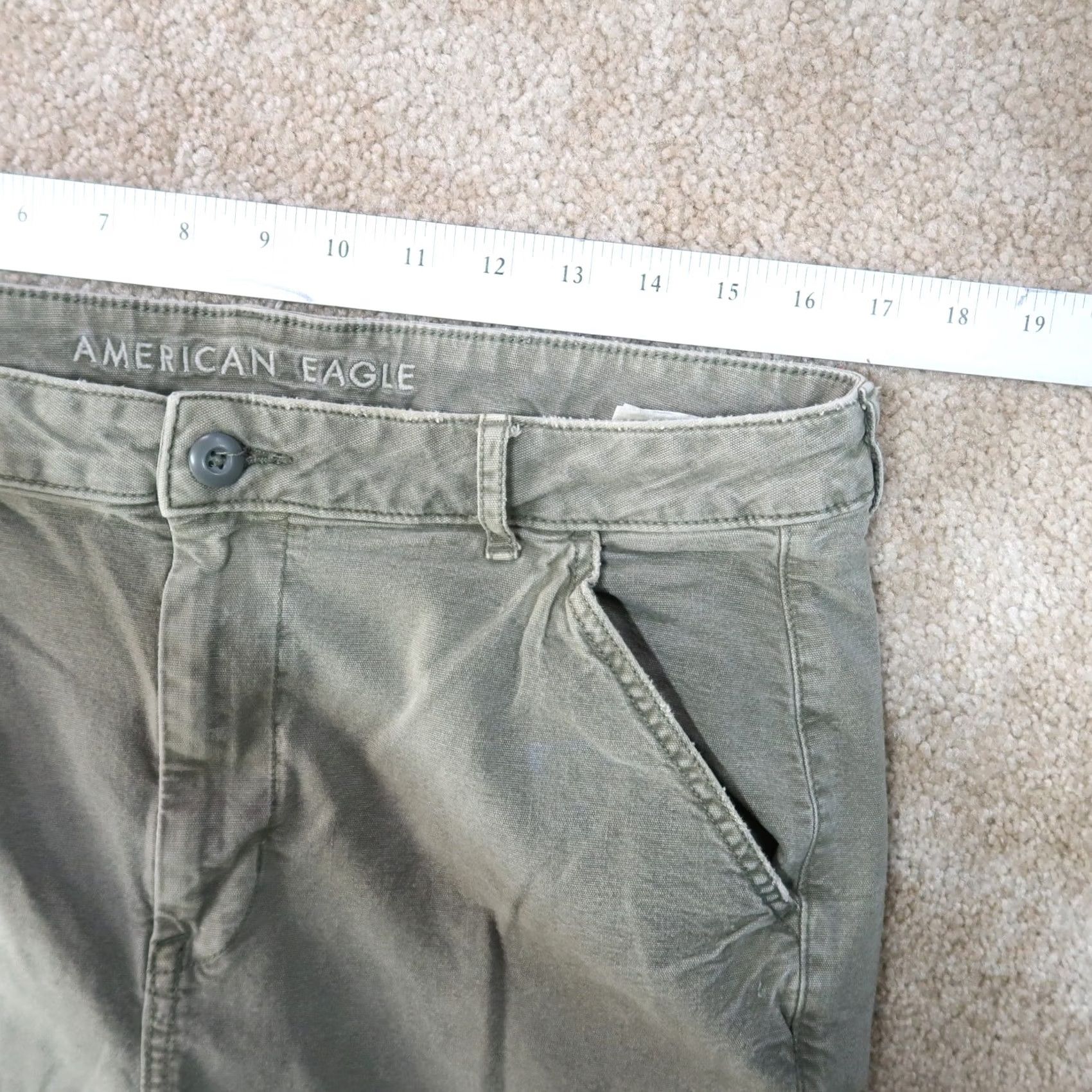 American Eagle Outfitters American Eagle Outfitters Jeans Womens 16 Green High Rise Boyfriend 5-Pocket Denim Size 38" / US 16 / IT 52 - 7 Thumbnail