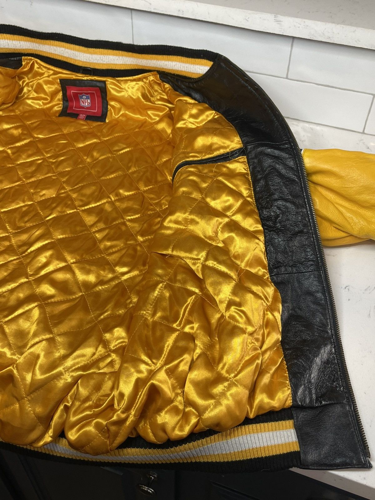 G-III Pittsburgh Steelers 5-Time Superbowl GIII Leather Jacket XL Size US XL / EU 56 / 4 - 12 Thumbnail