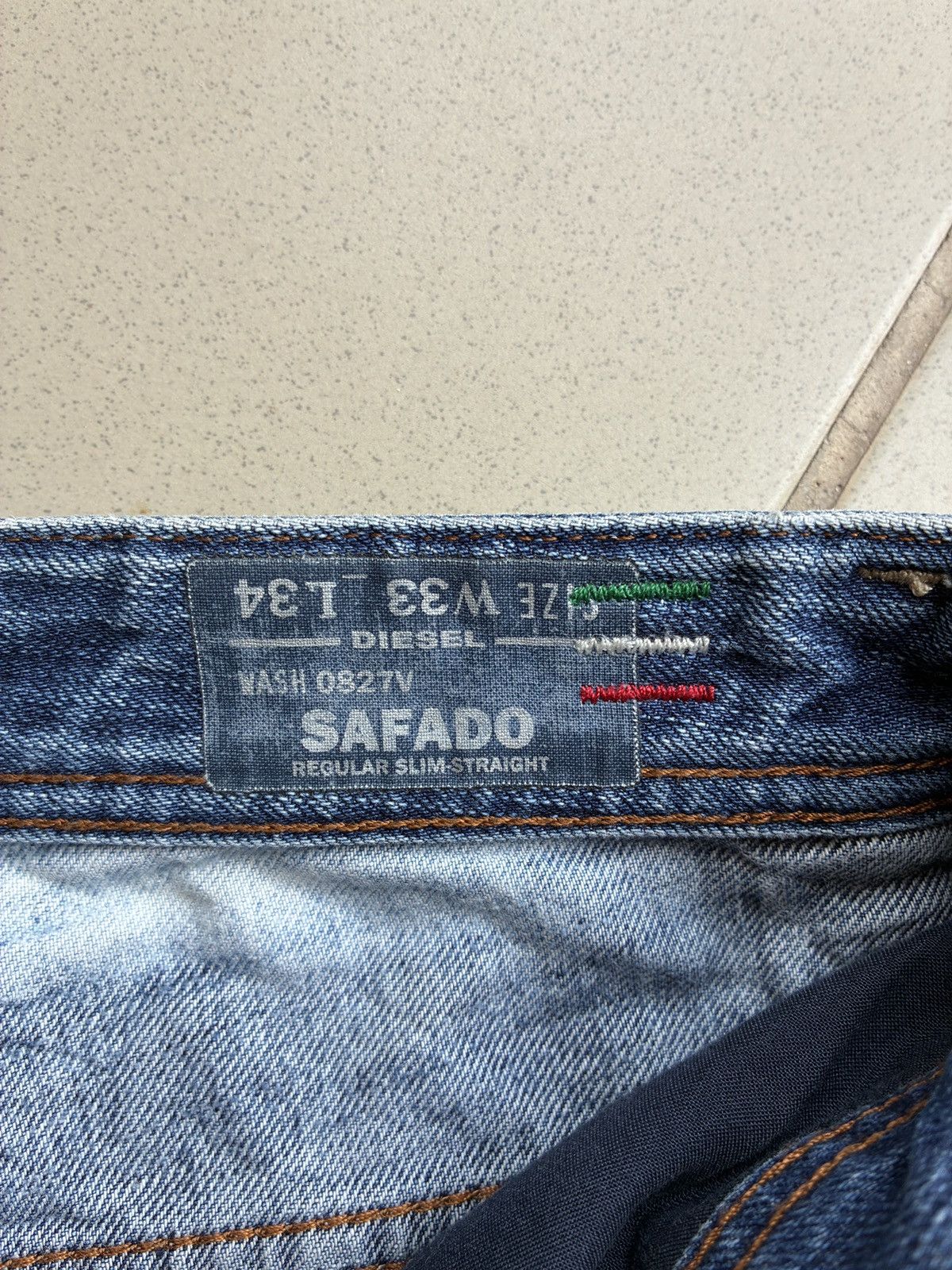 Diesel DIESEL SAFADO "Blue Eyecons" 0827V - Made in Italy - W33 L34 Size US 33 - 8 Thumbnail