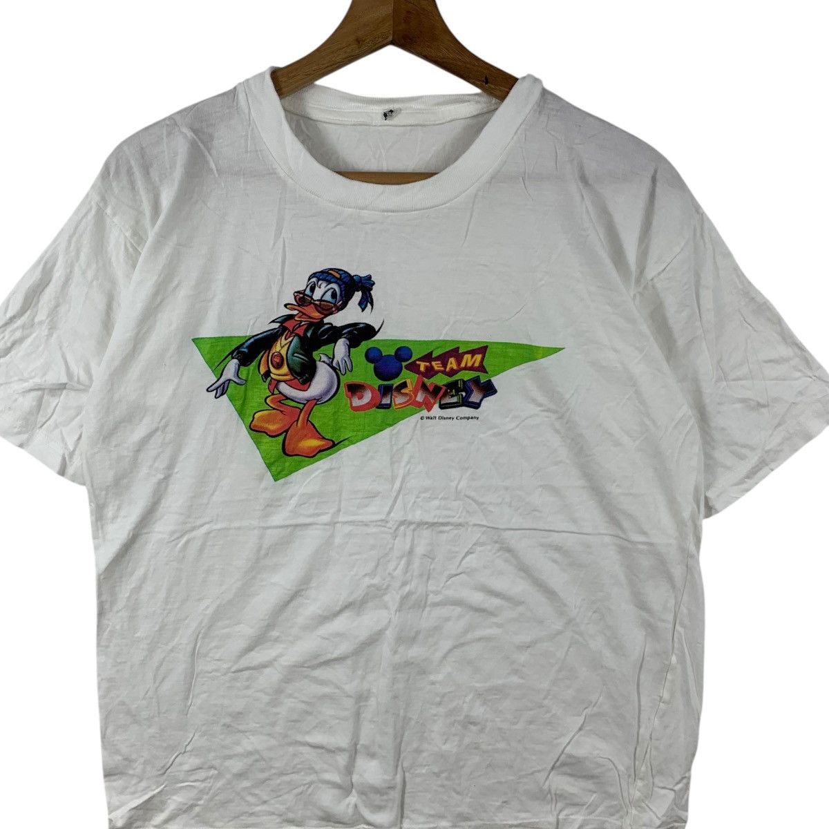 Disney Vintage 80’ DISNEY TEAM DONALD DUCK Walt Tee Shirt Top Size S / US 4 / IT 40 - 3 Thumbnail
