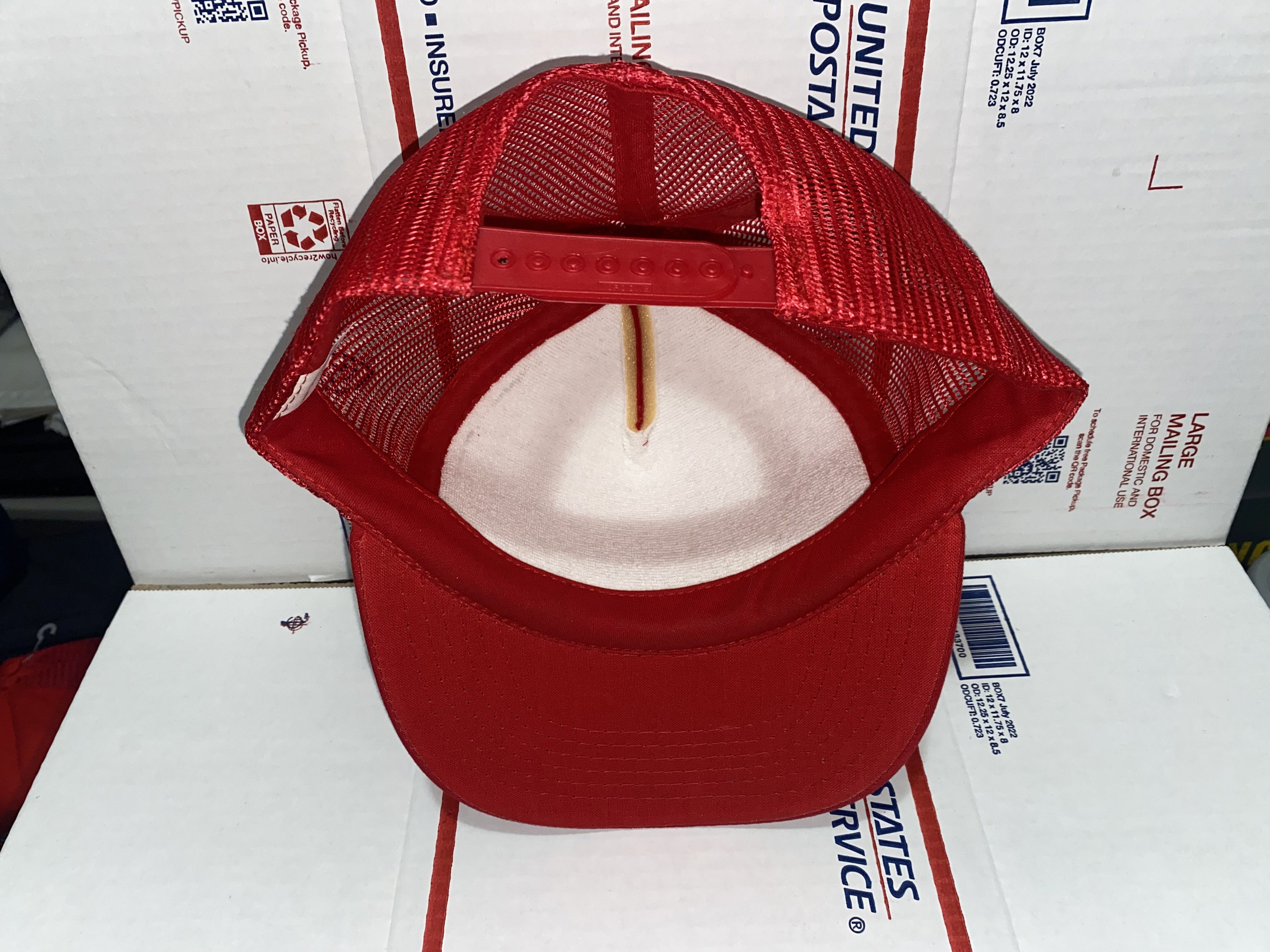 Vintage vintage Yupoong Trucker hat cap Ken Niner Construction Deer Size ONE SIZE - 3 Thumbnail