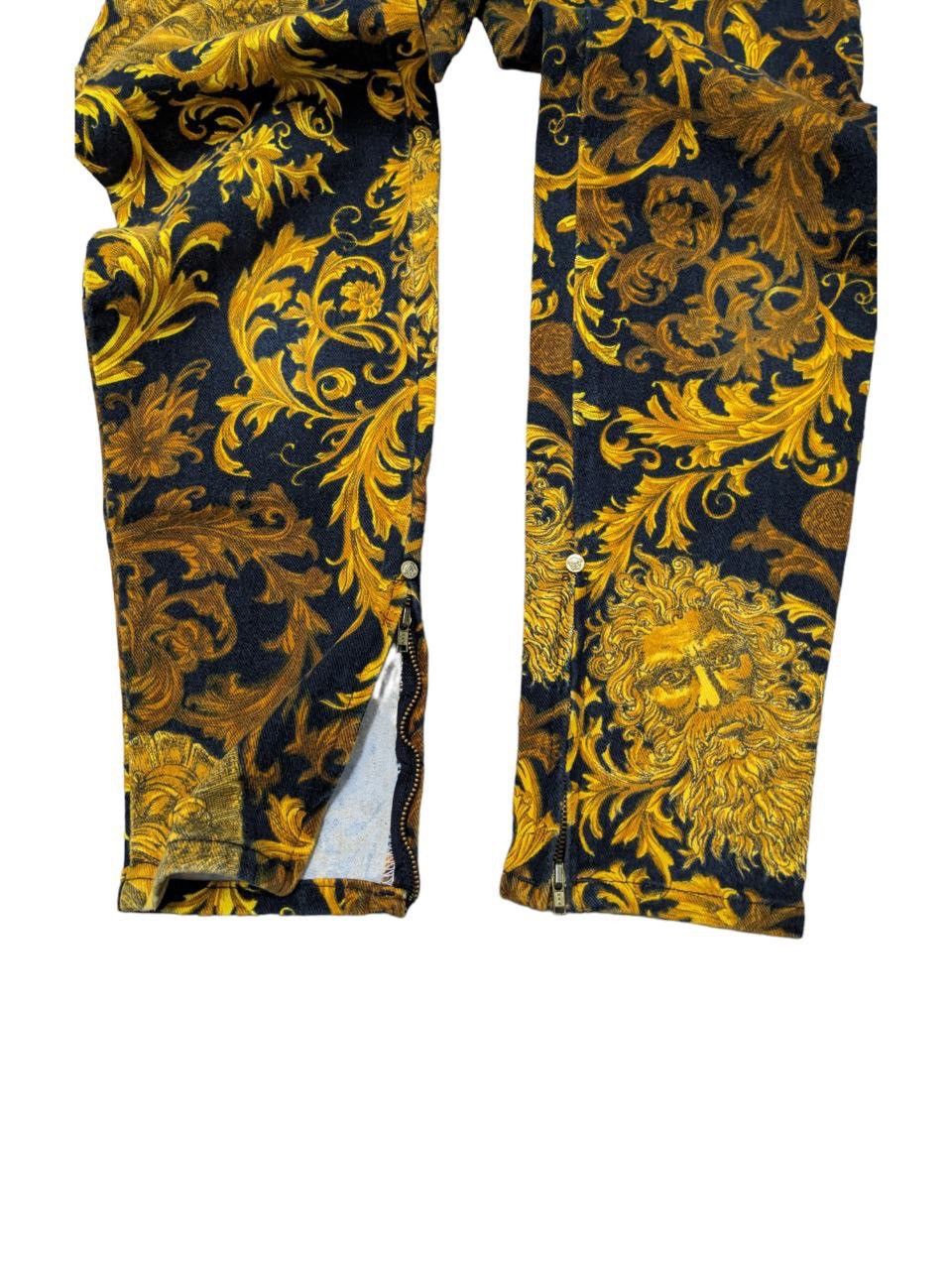 Versace Jeans Couture Vintage Versace Baroque Printed High Waist Jeans Size 26" / US 2 / IT 38 - 3 Thumbnail