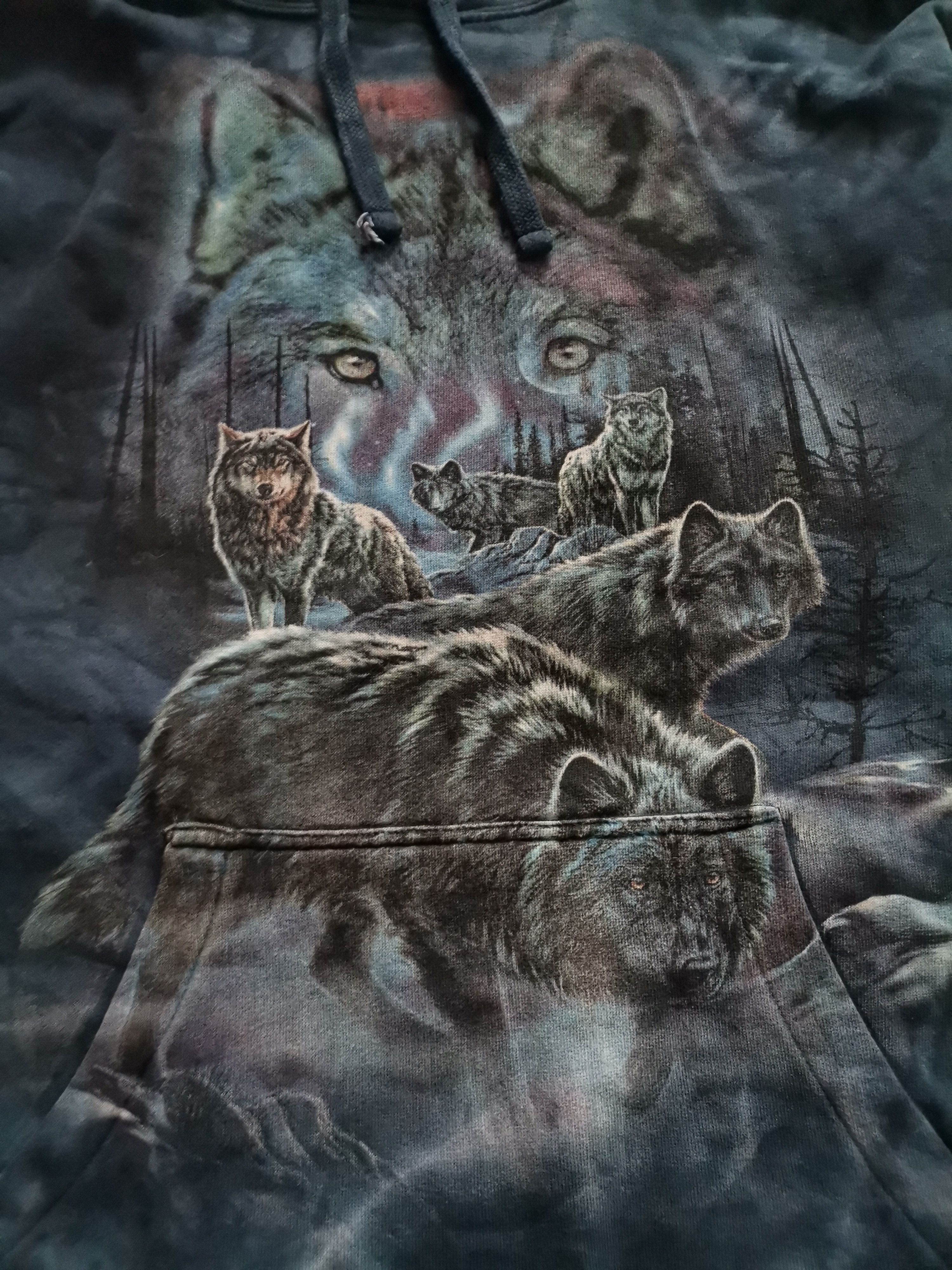 The Mountain The Mountain Wolves Tie Dye Oversized Hoodie Size US M / EU 48-50 / 2 - 2 Thumbnail