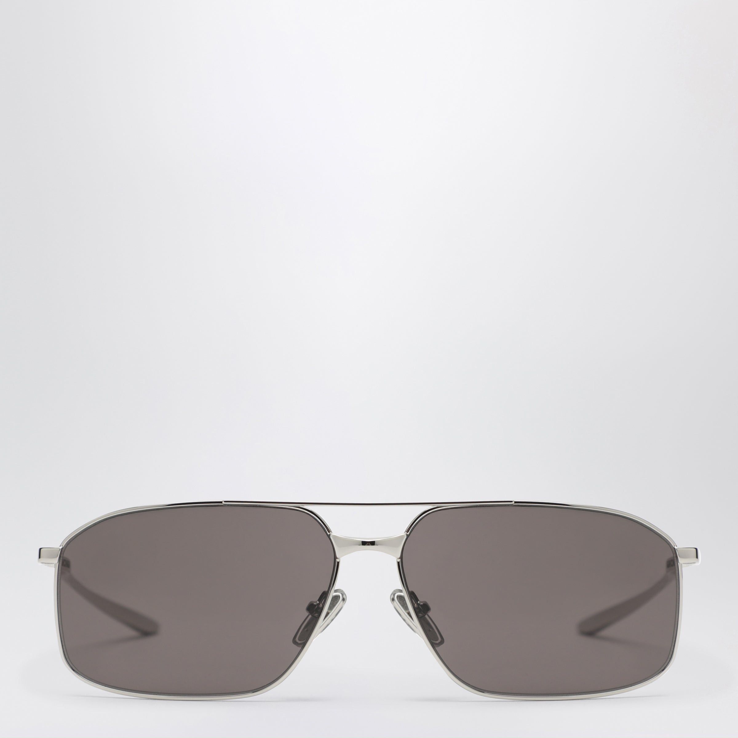 Balenciaga Balenciaga Rectangular Silver/Black Sunglasses Size ONE SIZE - 1 Thumbnail